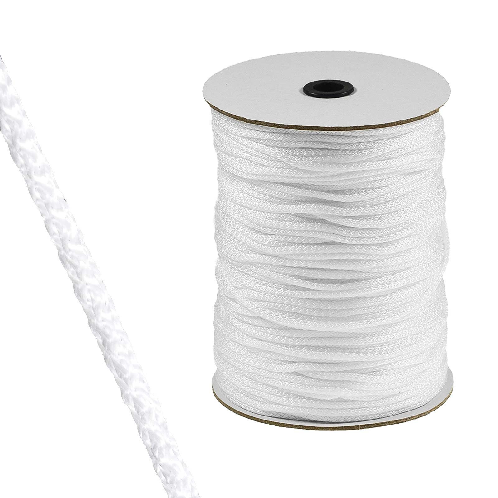 maDDma Seil 350m Polypropylenkordel Ø 4mm auf Rolle, weiß