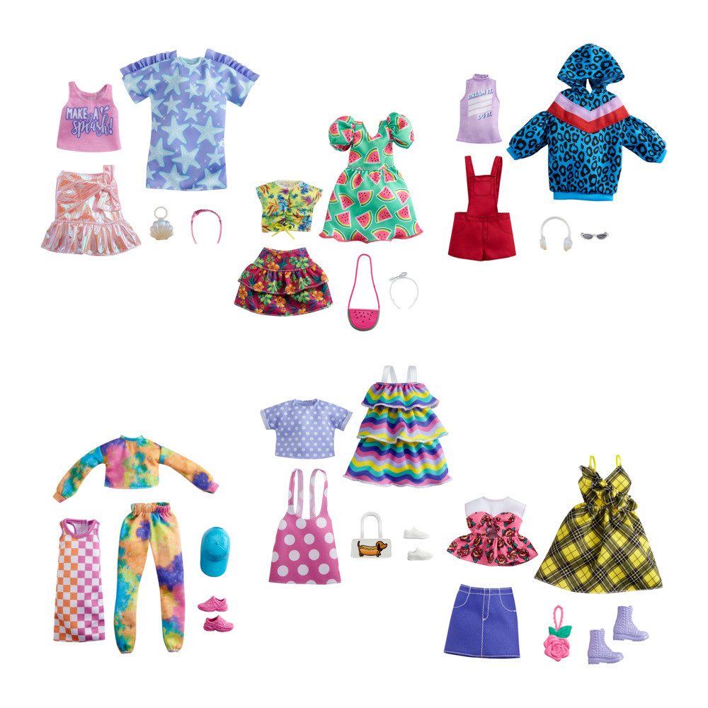 Mattel® Anziehpuppe Barbie Fashions 2 Outfits und 2 Accessoires sortiert günstig online kaufen