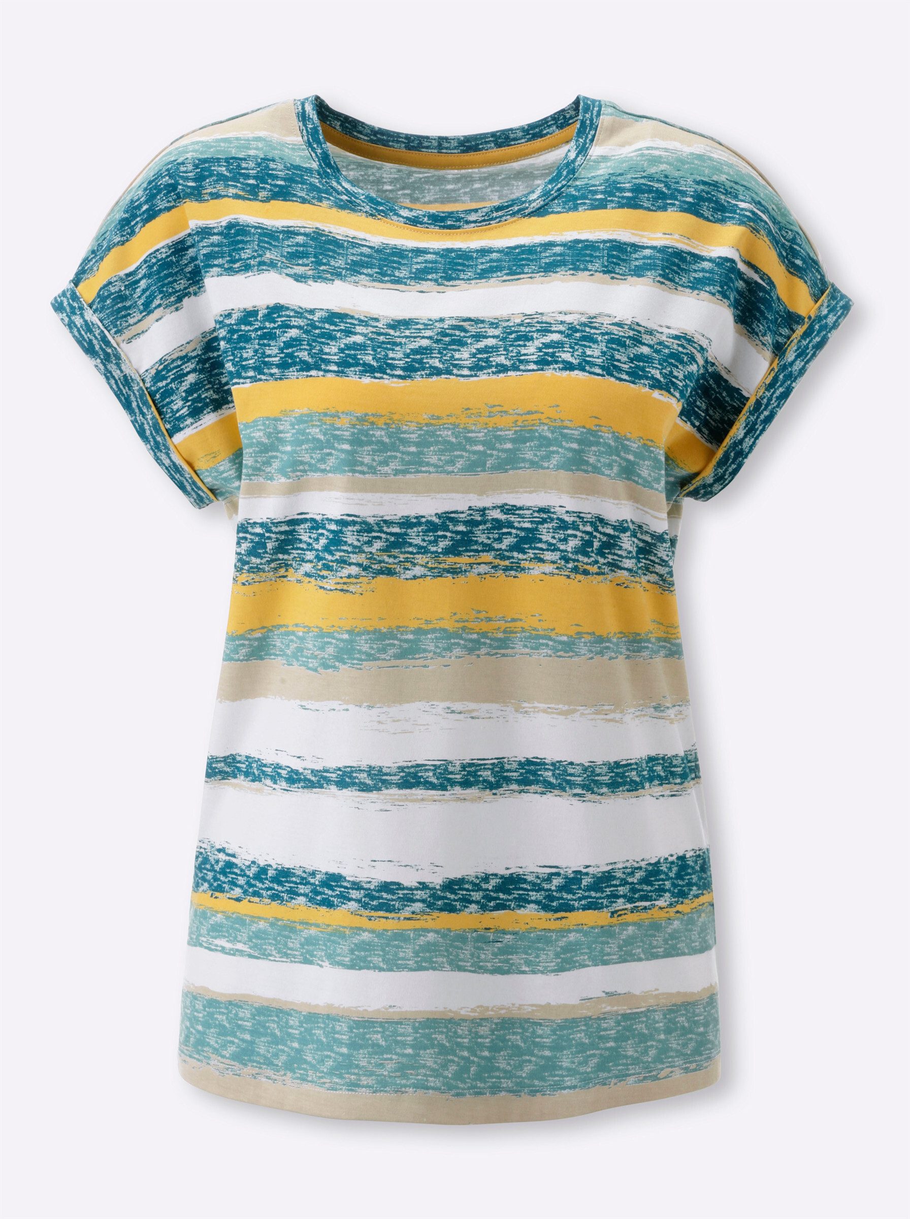 Sieh an! T-Shirt Kurzarm-Shirt Extra kurz