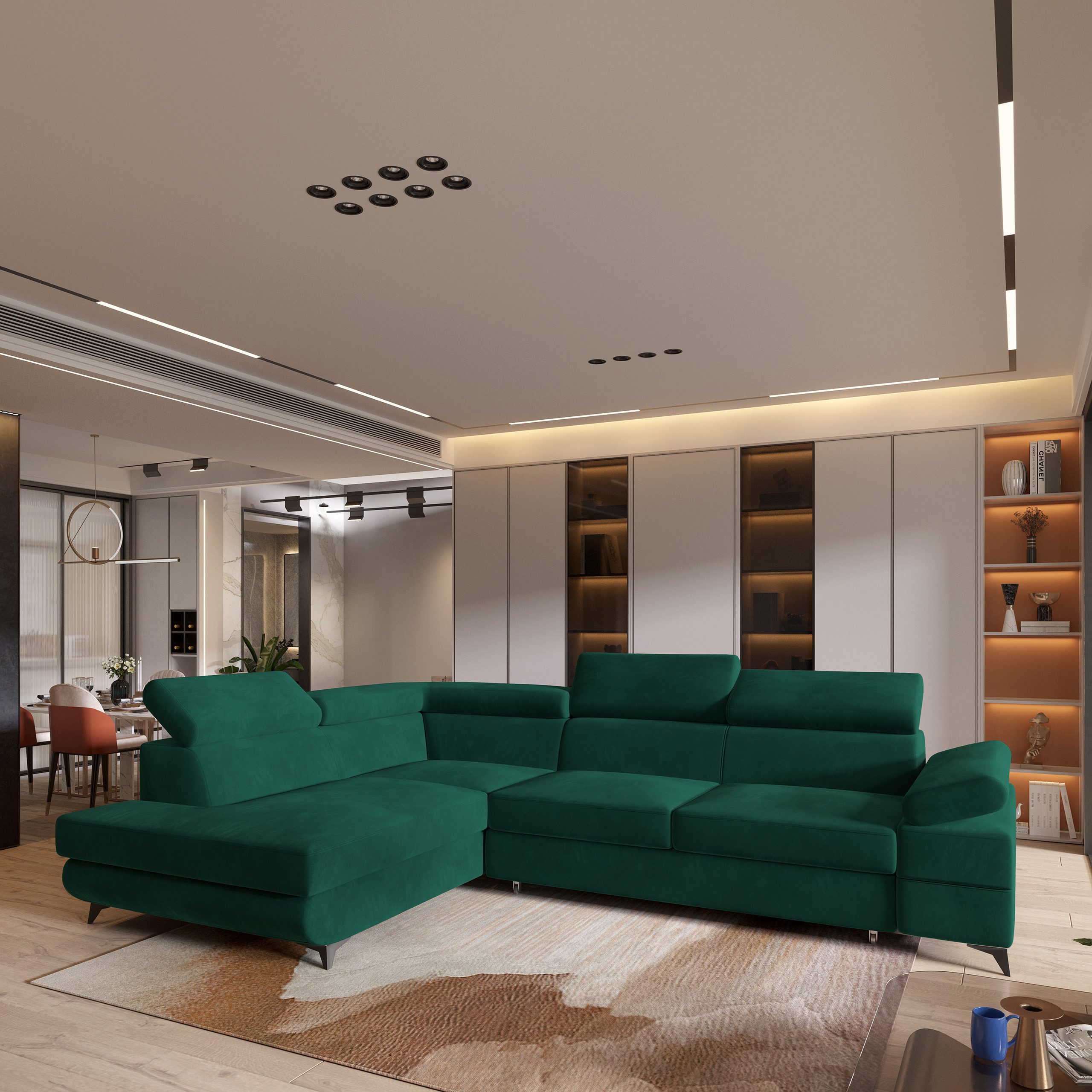 Masseno Ecksofa FAVIEN mit Schlaffunktion L-Form, günstig online kaufen