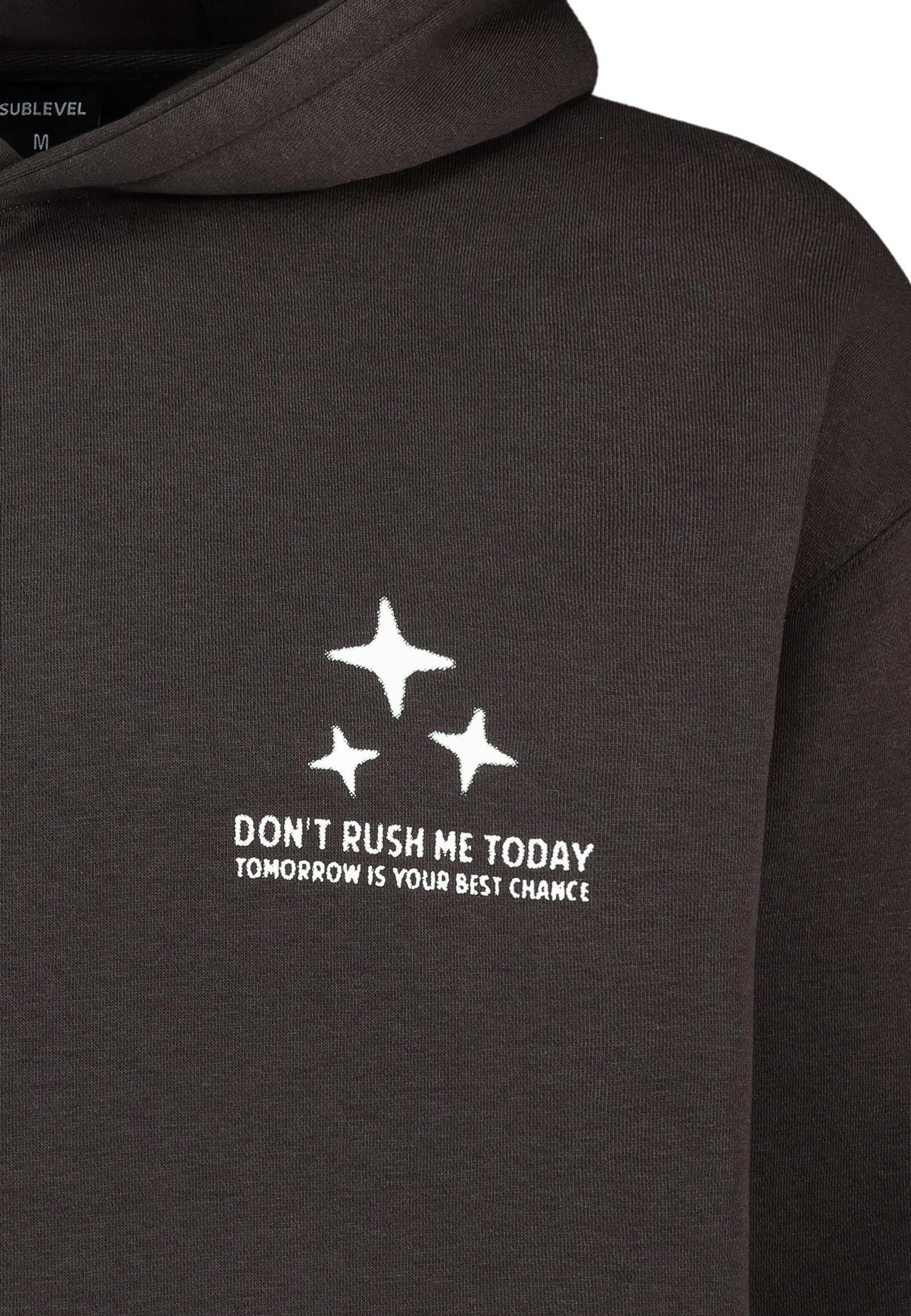 SUBLEVEL Kapuzenpullover Herren Sweathoodie mit Backprint Oversized Fit, unterschiedliche Prints