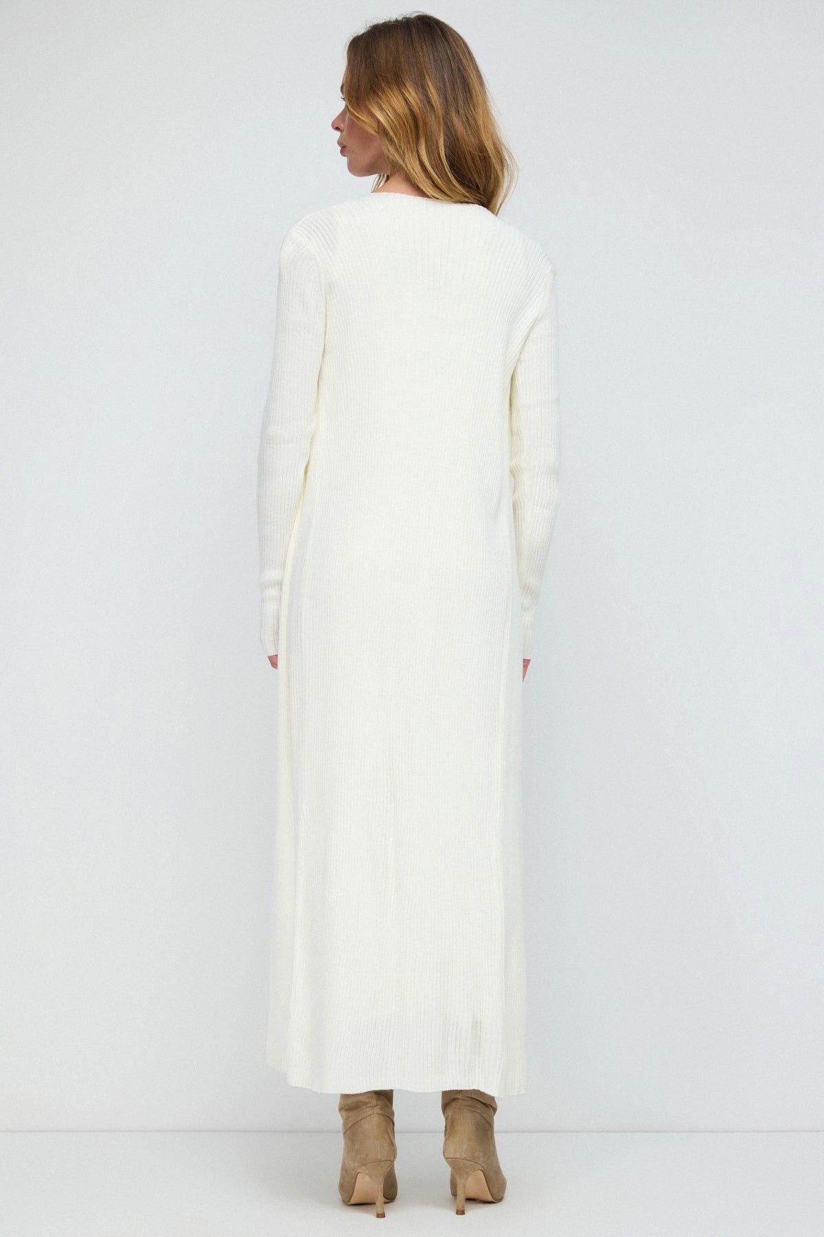 No Matter What Blusentop Zweiteiliges Set aus Strickkleid und Strickjacke