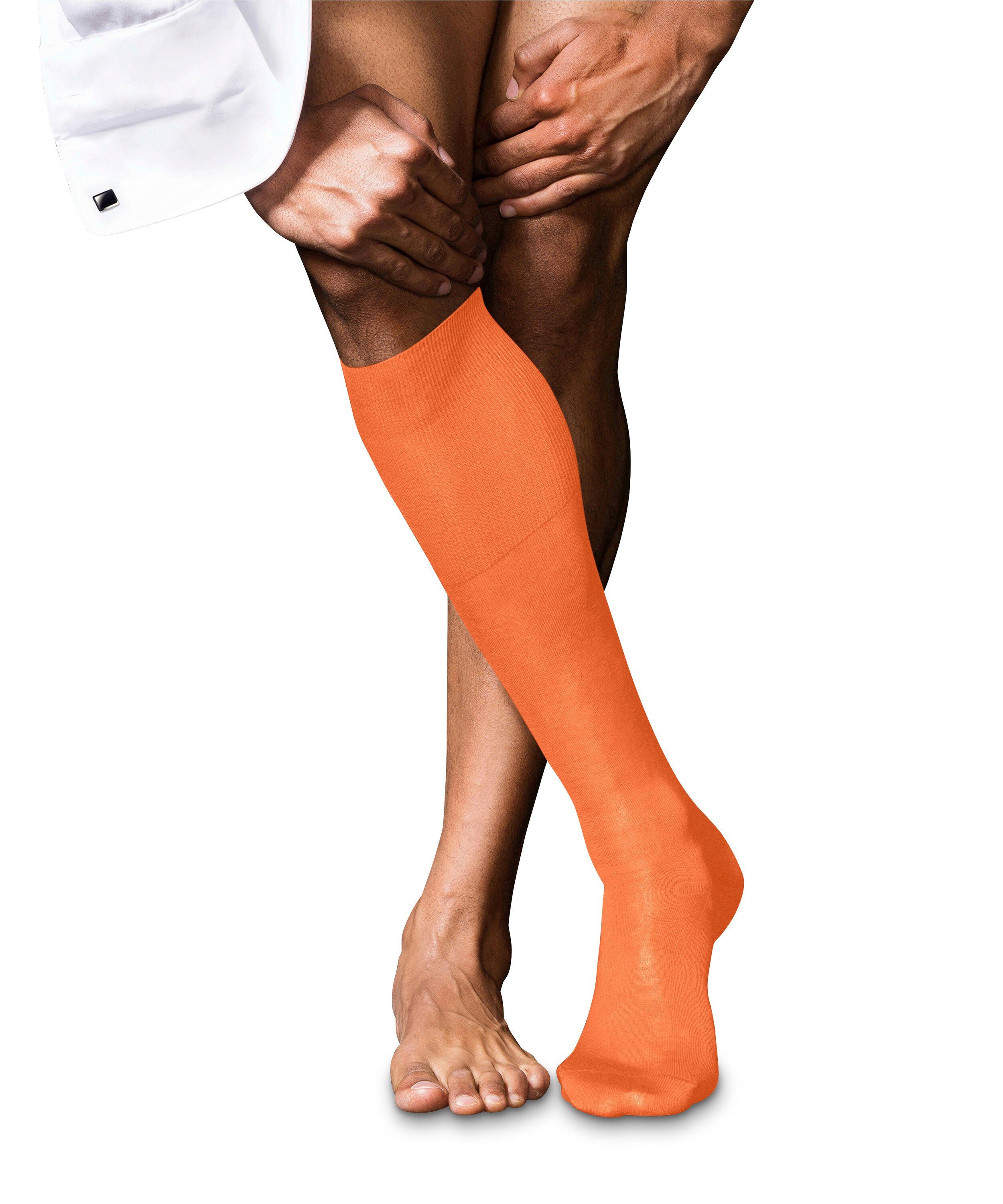 FALKE Kniestrümpfe No. 9 Pure Fil d´Écosse Kniestrümpfe (1-Paar) mit reiner ägyptischer Baumwolle