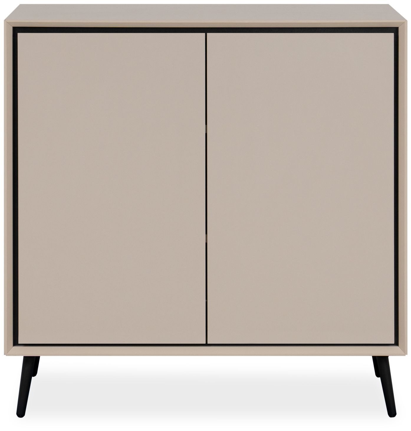 Finori Kommode, sand / schwarz B x H x T ca. 90 x 90 x 38 cm