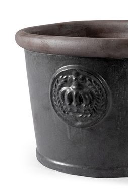 Teramico Pflanzkübel Pflanzgefäß Keramik "Provence I" 45cm Anthrazit, 100% Frostfest
