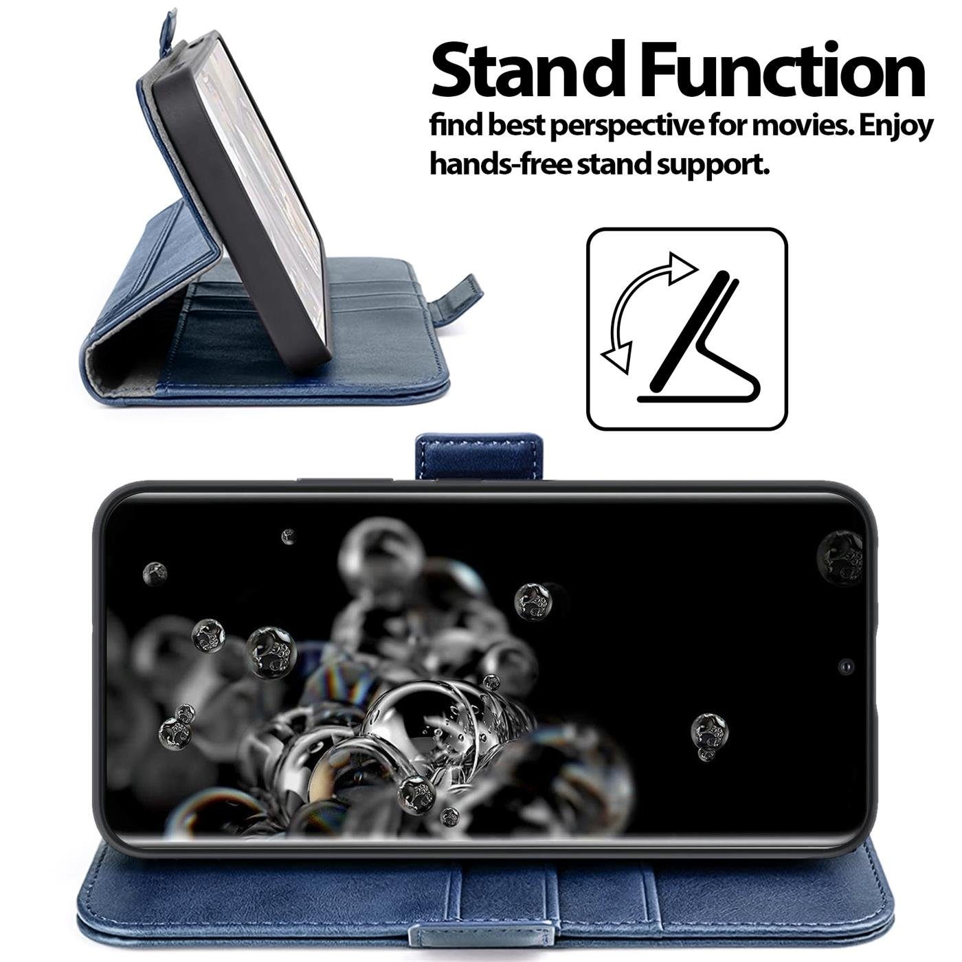 CoolGadget Handyhülle Book Case Elegance Tasche für Samsung Galaxy S20  Ultra 6,9 Zoll, Hülle Magnet Klapphülle Flip Case für Samsung S20 Ultra 5G  Schutzhülle