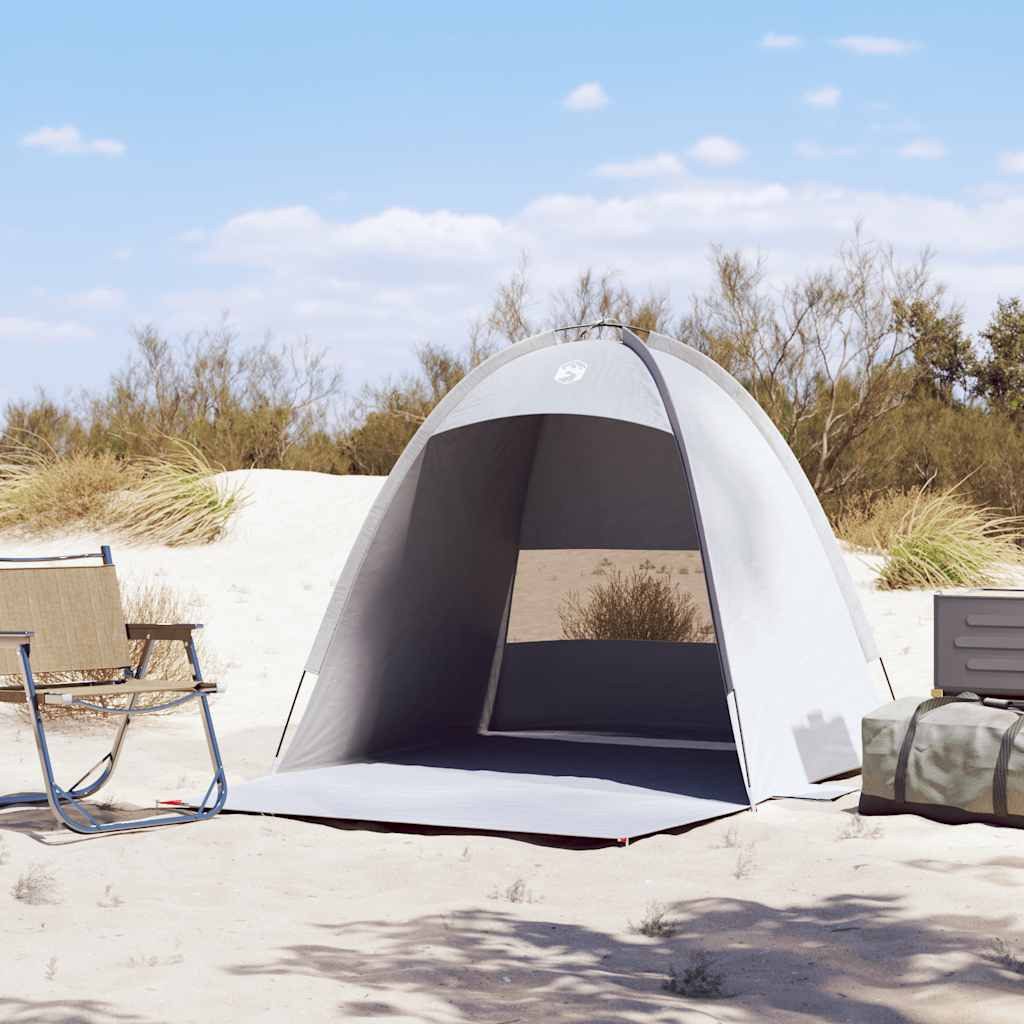 vidaXL Kuppelzelt Strandzelt 3 Personen Grau günstig online kaufen