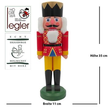 Dieter Legler GmbH & Co. KG Nussknacker Nussknacker König 38 cm - Original Erzgebirge