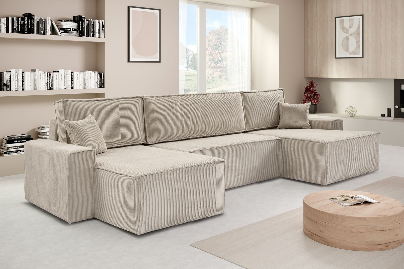 Beautysofa Ecksofa mit Bettkasten, im Cordstoff günstig online kaufen