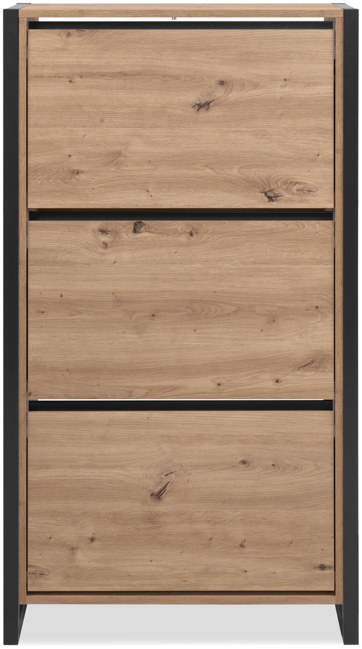 Finori Schuhschrank Dekor Artisan Oak / anthrazit B x H x T ca. 70 x 125 x 25 cm