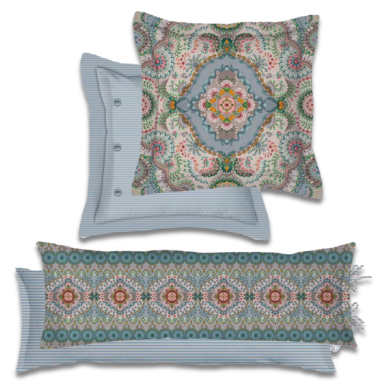 PiP Studio Dekokissen Dekokissen Majorelle Carpet Blau, Zierkissen, Kuschelkissen