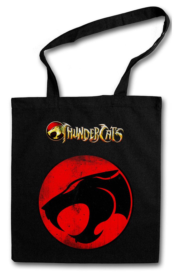 Beuteltasche Vintage Mechanic Cat Logo Stofftasche Thundera Kult Thundercats Comic
