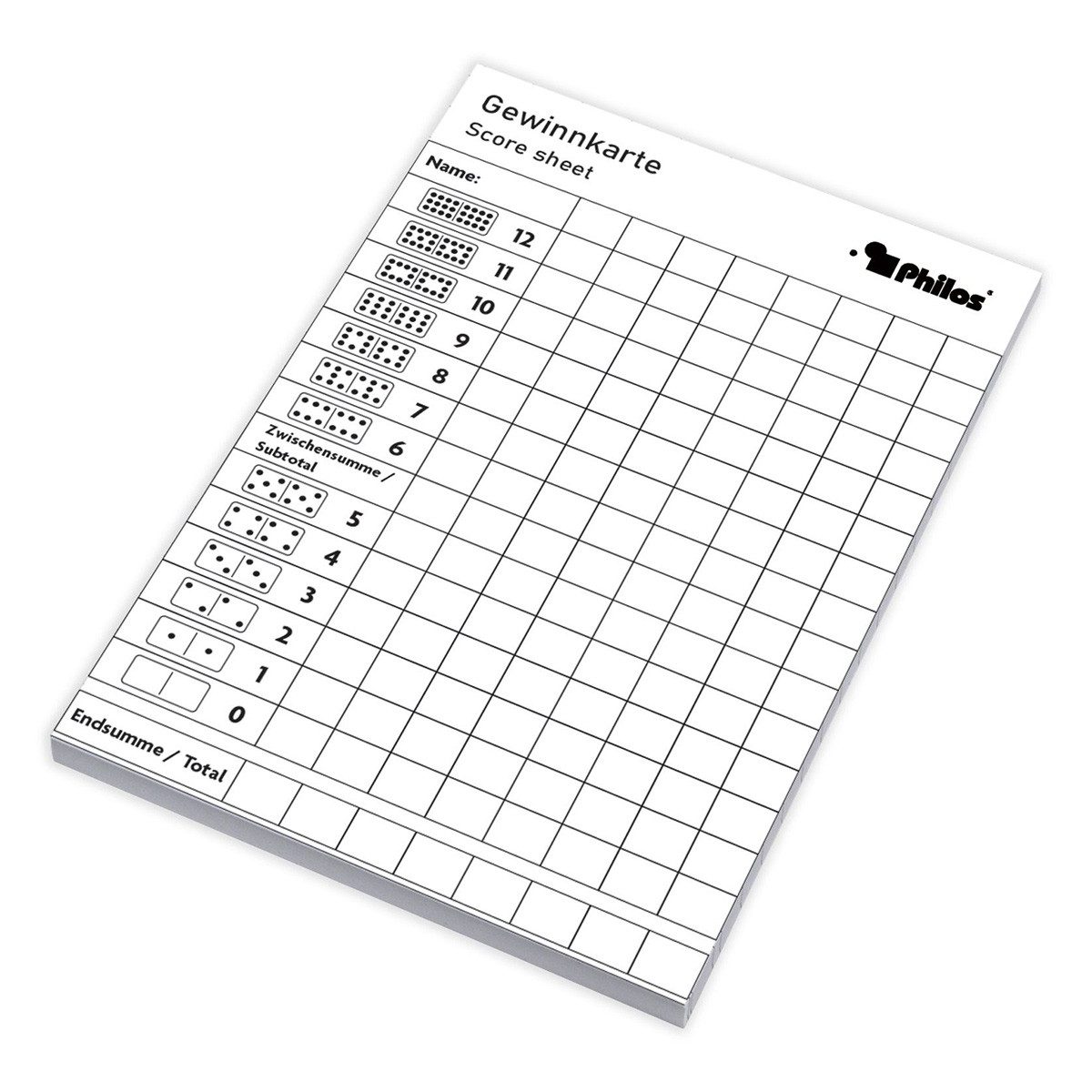 Philos Spiel Mexican Train Domino Doppel 12 - Legespiel