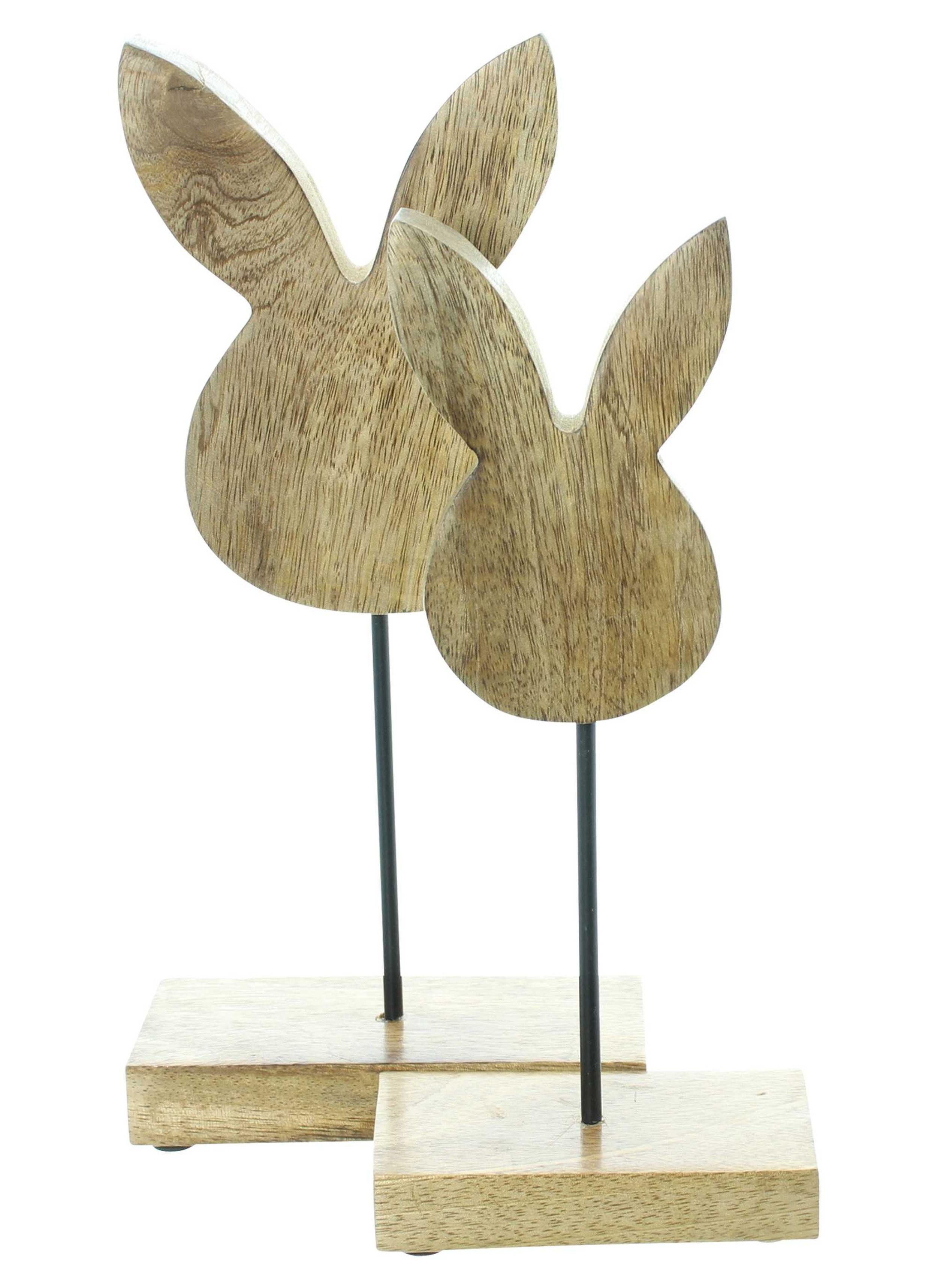 Frank Flechtwaren Osterhase Osterdeko "Hase", 2er Set