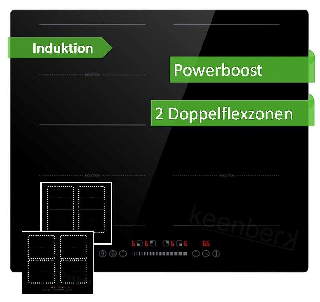 PKM Flex-Induktions-Kochfeld IN4-2FZSA