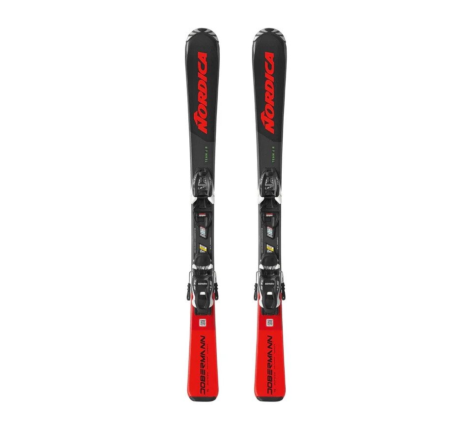 Nordica Ski TEAM J R(100-140)+J4.5 FDT BLACK/RED