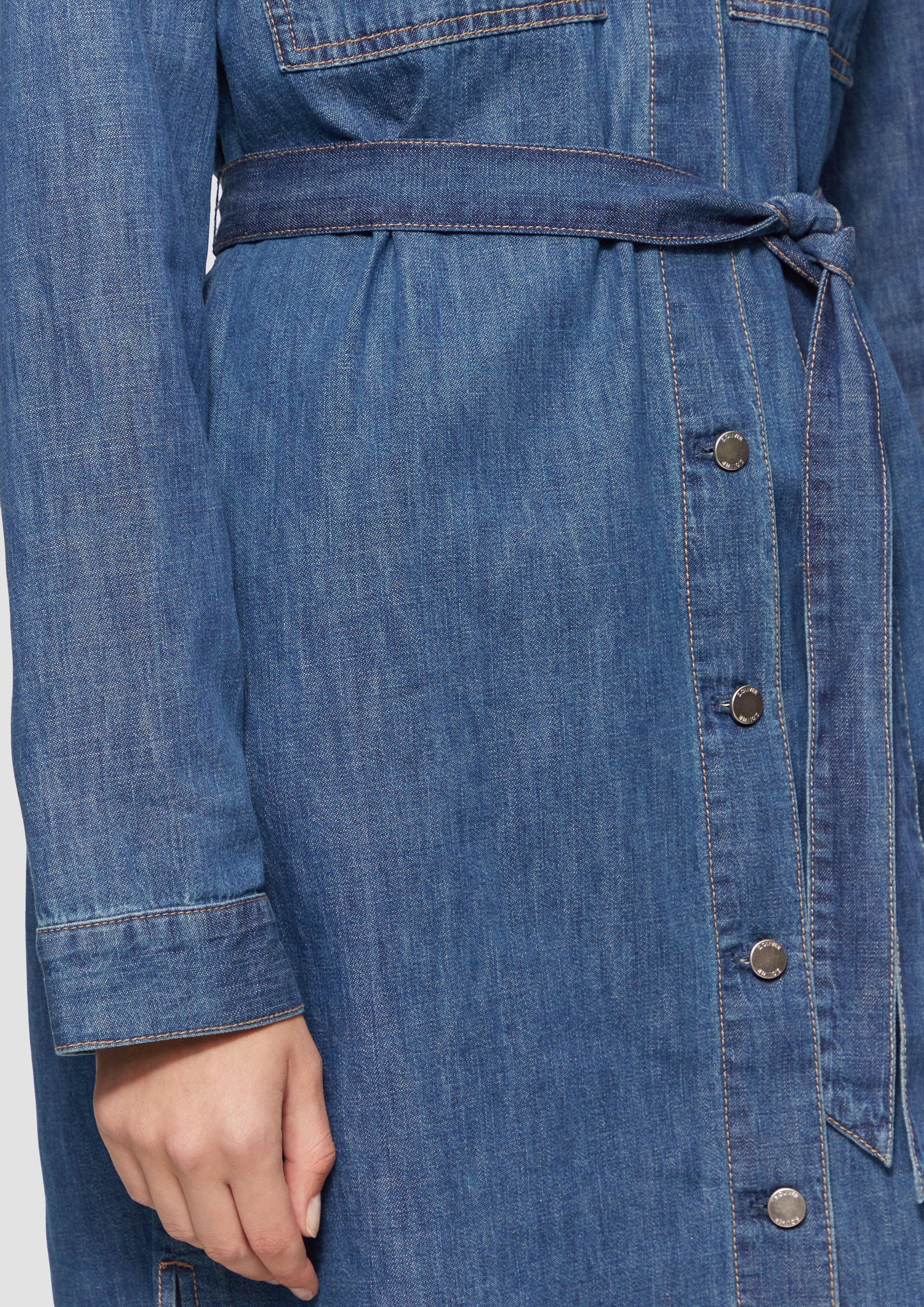 s.Oliver Minikleid Jeans-Hemdkleid im Relaxed Fit günstig online kaufen