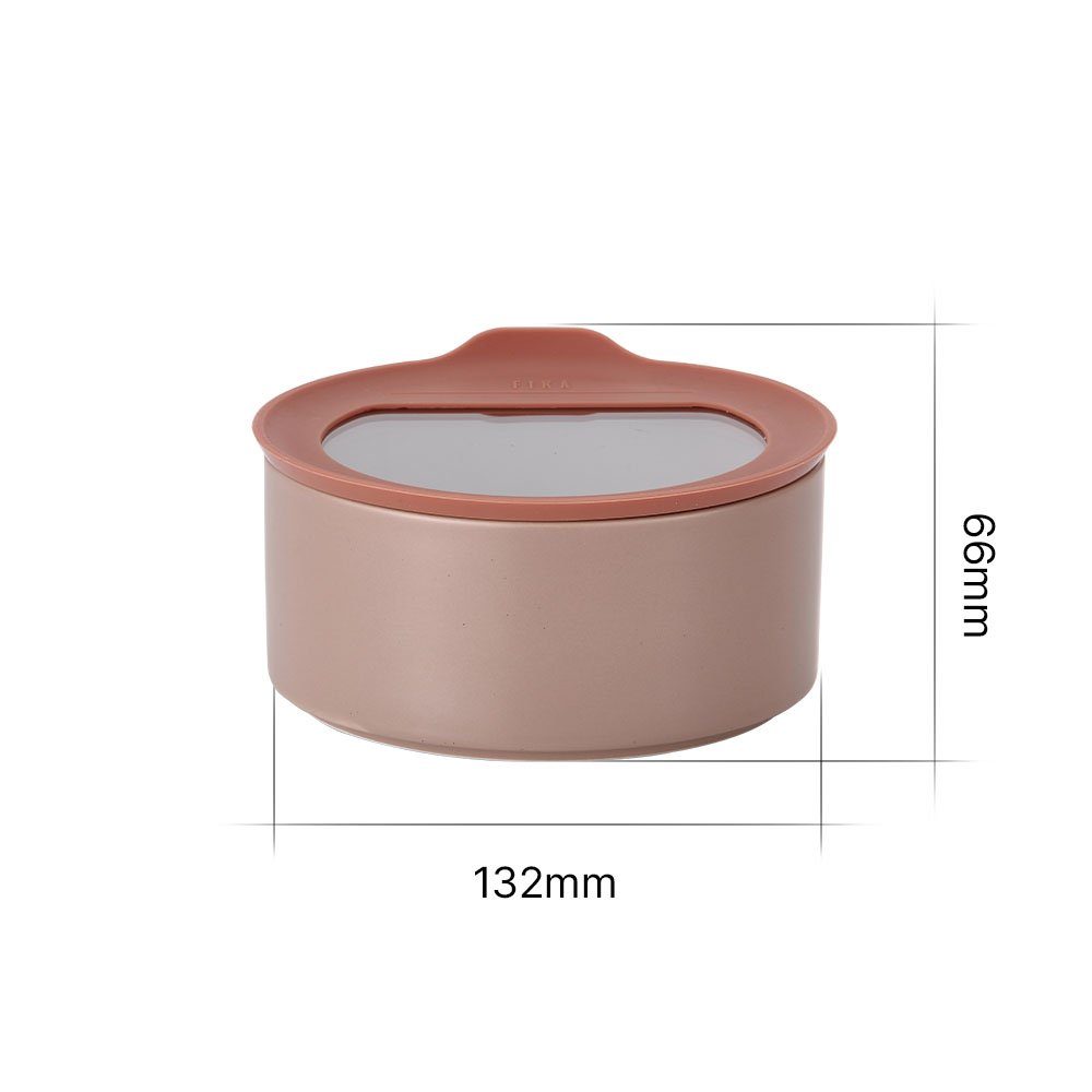 - Vorratsdose Pink, Vorratsdose FIKA One Silikon, Keramik, (1-tlg) NEOFLAM® Keramik 600ml Rosé