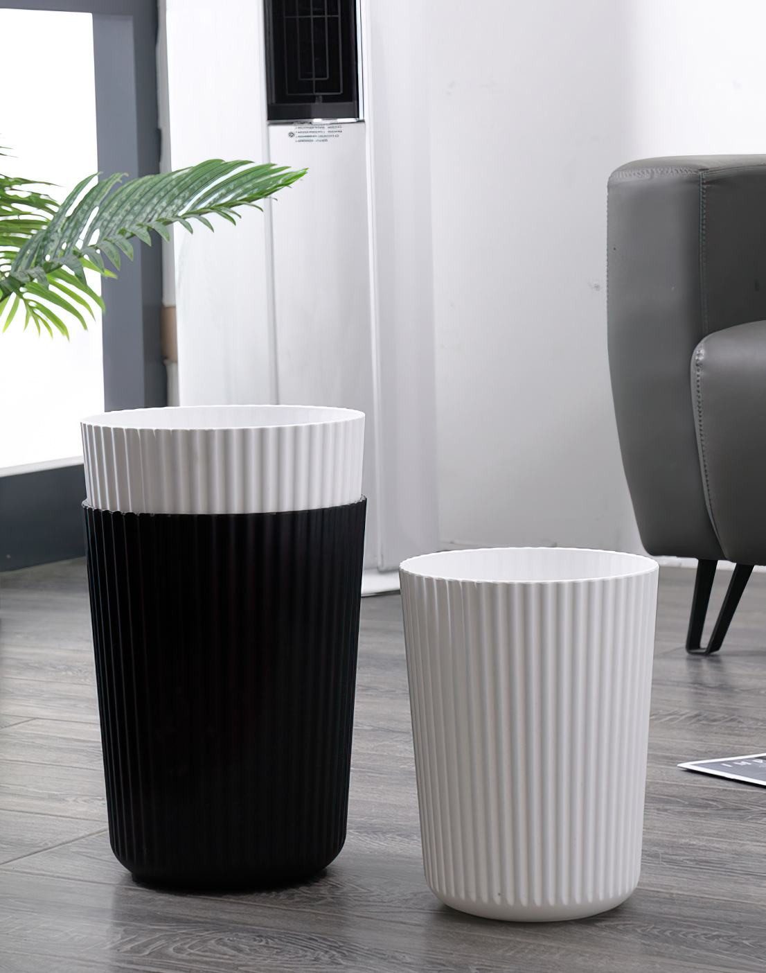 Sinoba Papierkorb ANX Mülleimer Papiereimer, aus stabilem Kunststoff ideal für Kinderzimmer Büro Höhe 27,8 cm 9L