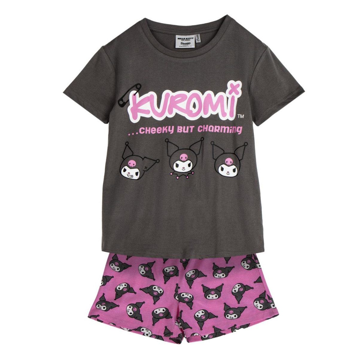 Hello Kitty Pyjama Schlafanzug Kinder T-Shirt & Short aus 100 % Baumwolle