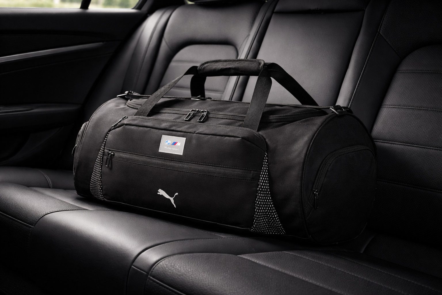 BMW Sporttasche BMW M Motorsport Duffle Bag Sporttasche 28L Schwarz mit Schuhfach (1-tlg)