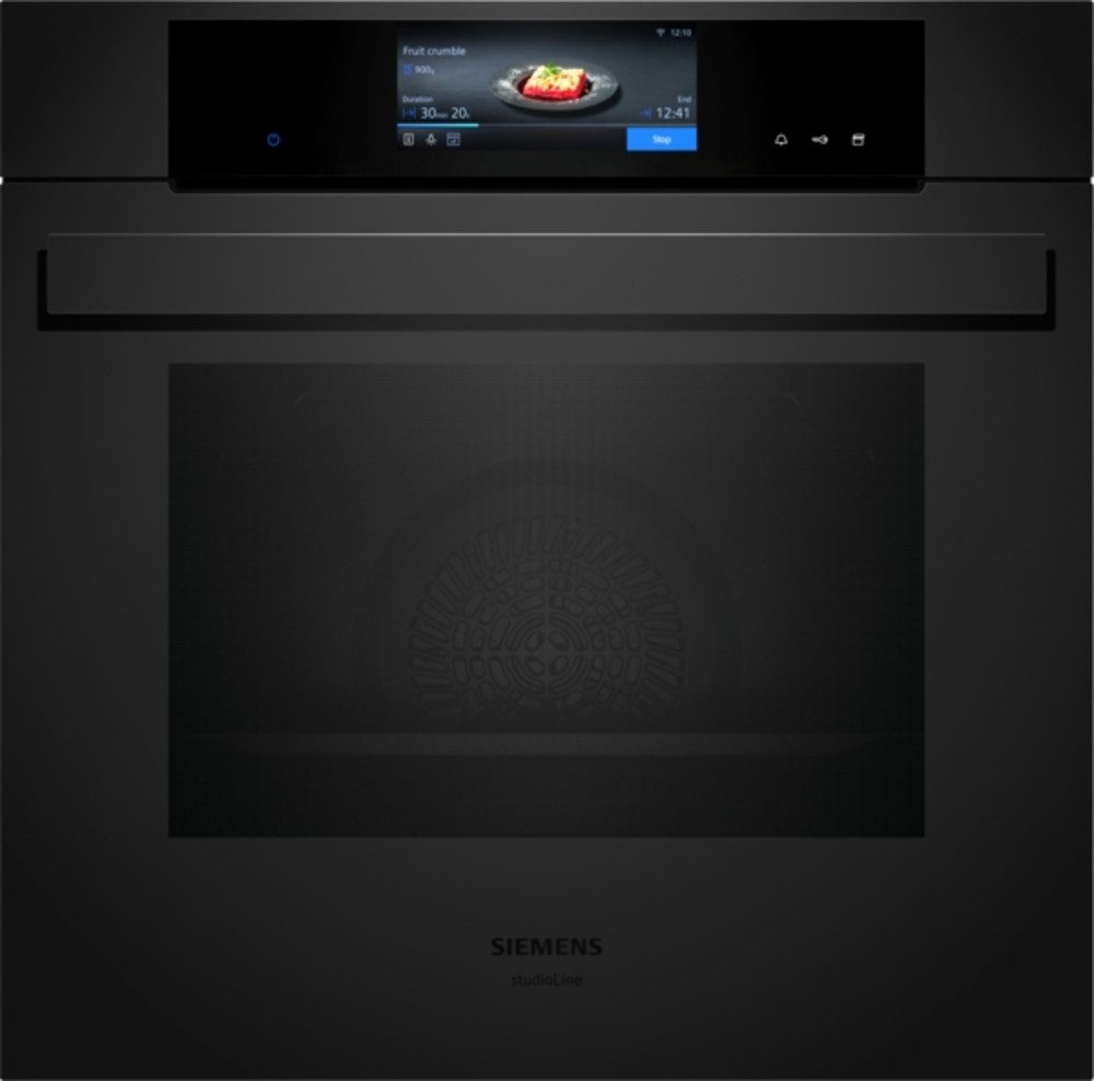 SIEMENS Dampfbackofen iQ700 HS938GDM1, iQ700 Einbau-Dampfbackofen Matt Schwarz, EEK: A+, Dampfgaren Plus mit Sous-vide: für köstliche und gesunde Gerichte