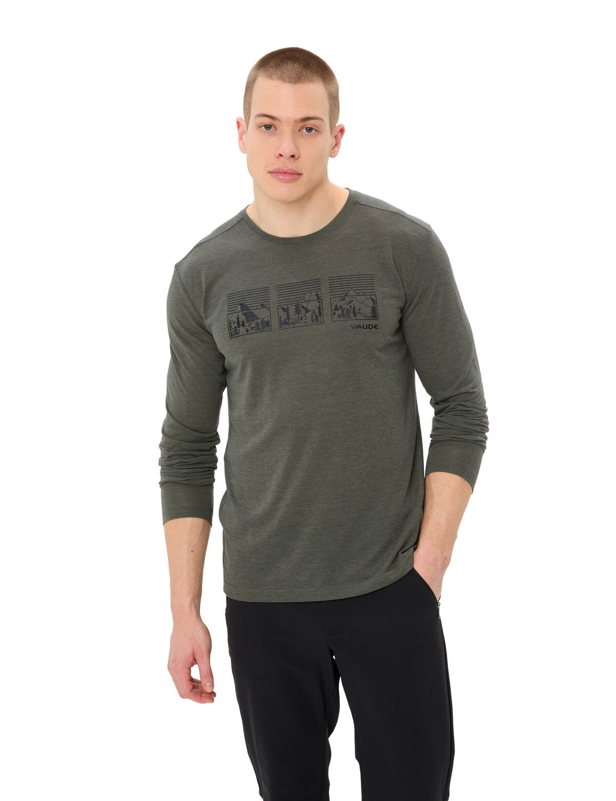 VAUDE Langarmshirt MEN'S ROSEMOOR LS T-SHIRT III (1-tlg) günstig online kaufen