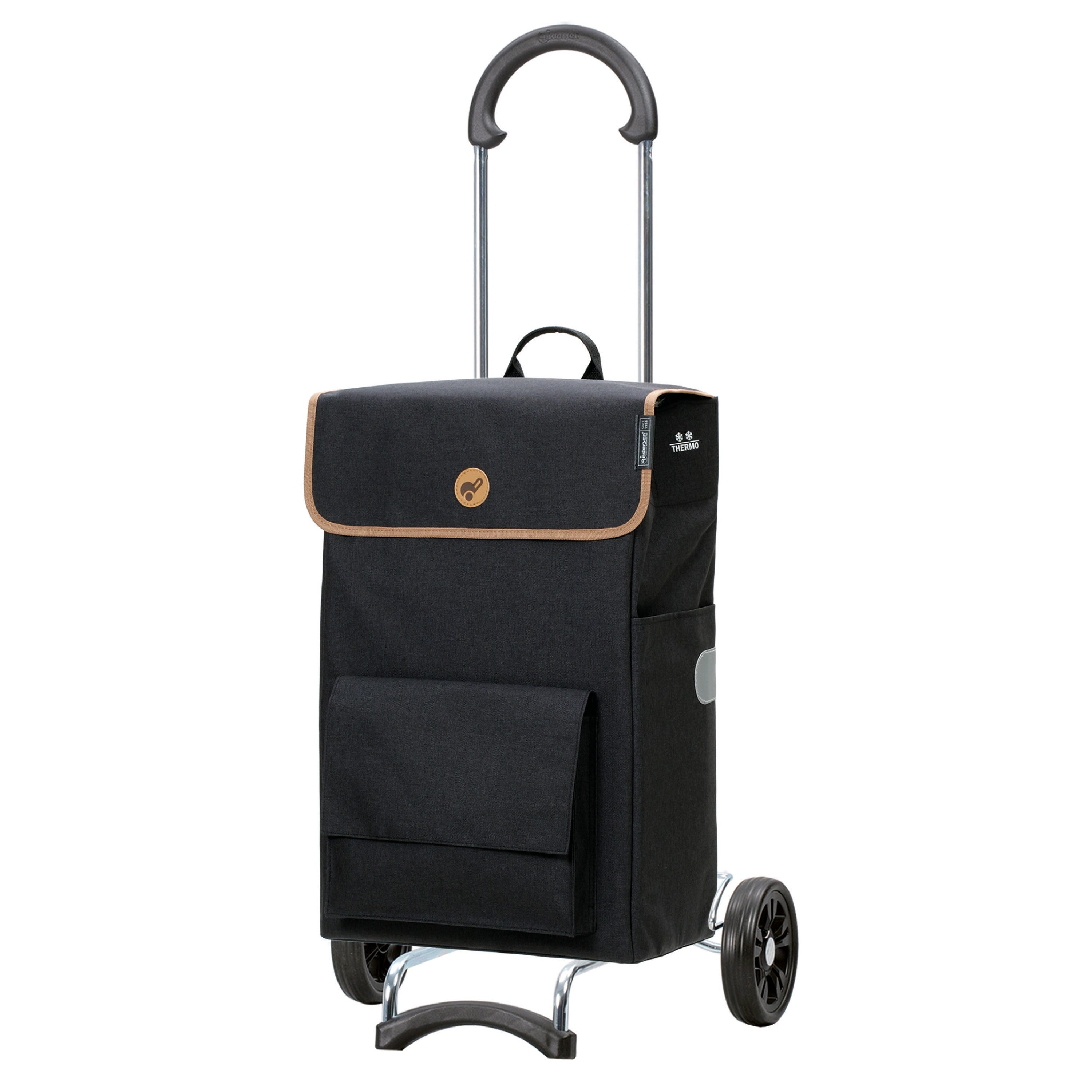 Andersen Einkaufstrolley Scala Shopper Solva schwarz, Thermofach 15 Liter, günstig online kaufen