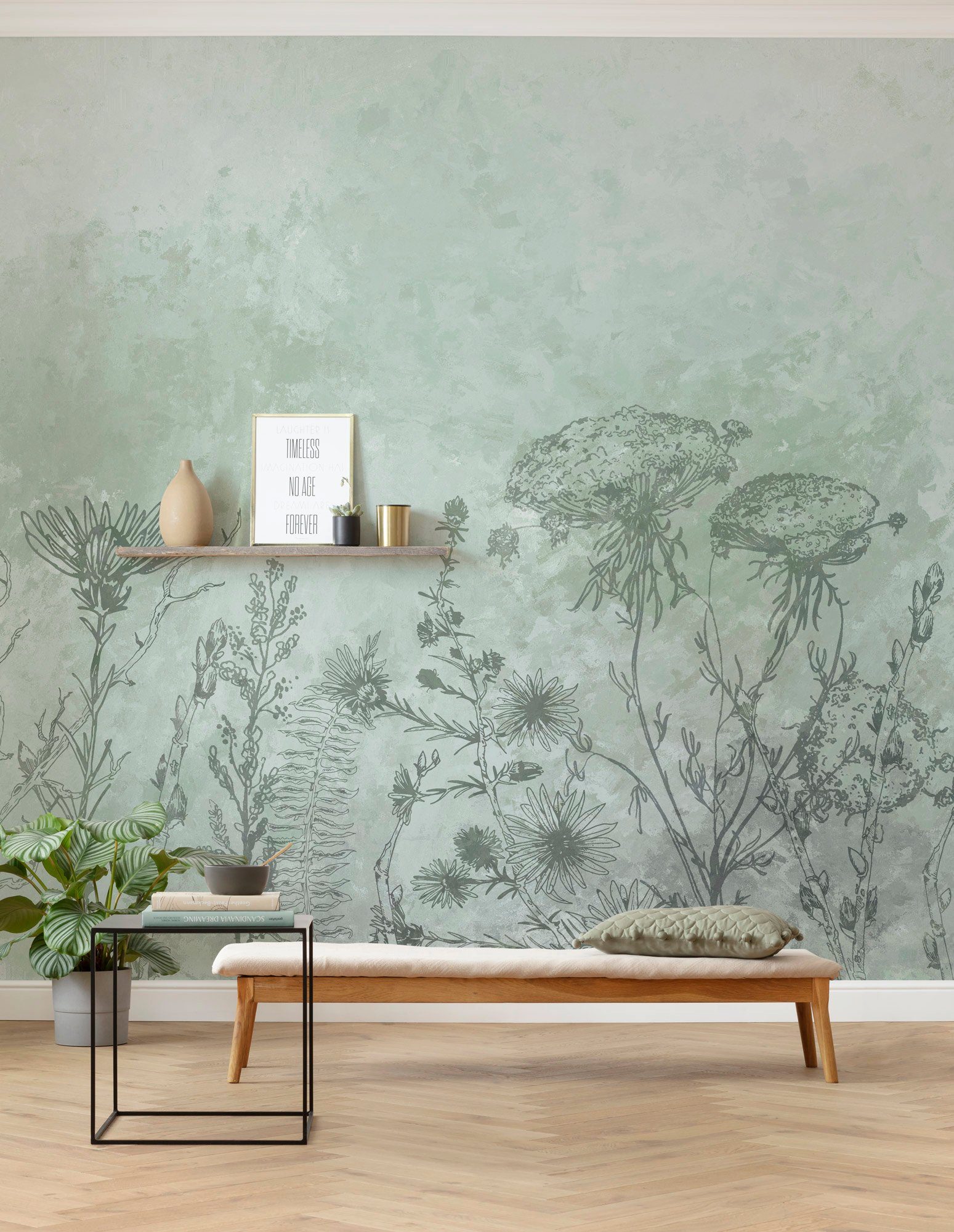 Komar Vliestapete Digitaldruck Vlies - Whiff - Größe 300 x 280 cm, glatt, bedruckt, Wohnzimmer, Schlafzimmer