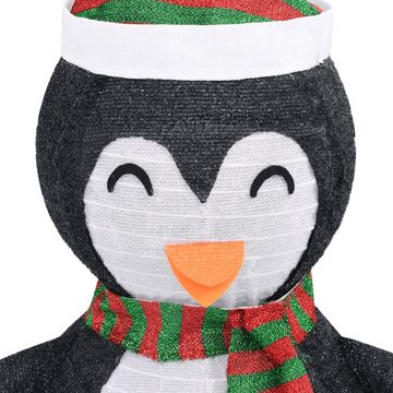 vidaXL Dekolicht Weihnachtsdekoration Pinguin-Figur LED Luxus-Gewebe 60 cm