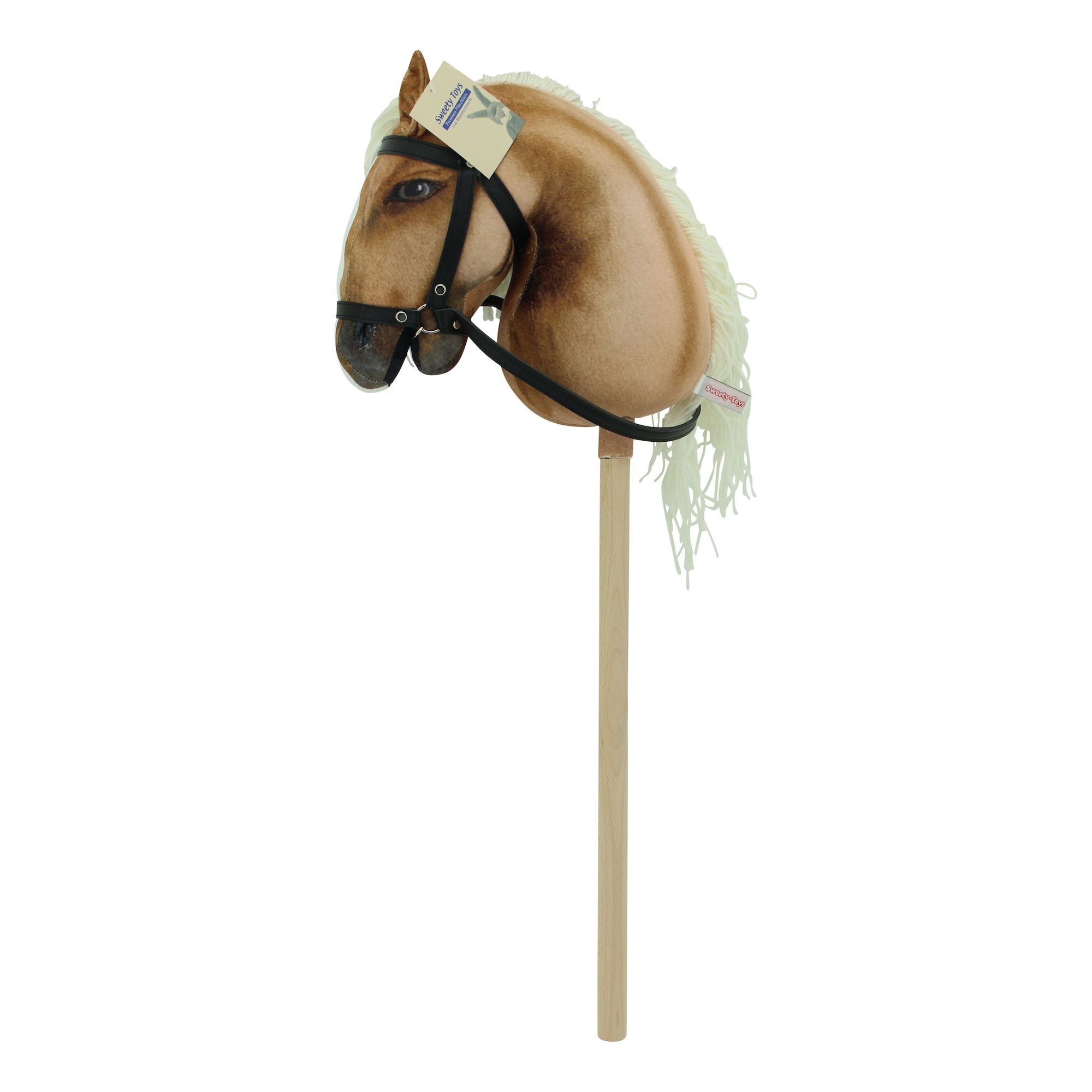 Haasenstrauch Steckenpferd Haasenstrauch Sweety Toys Hobbyhorse Hellbraun & Transportbeutel