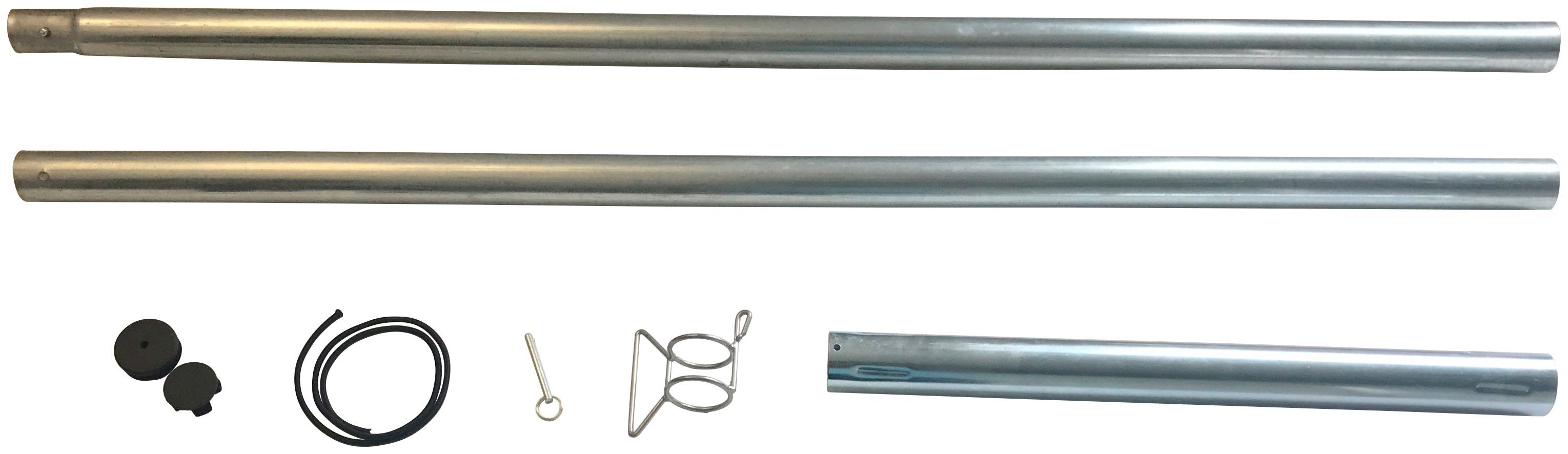 Floracord Sonnensegelmast, 250 cm Höhe, für Sonnensegel von 25-40 m²