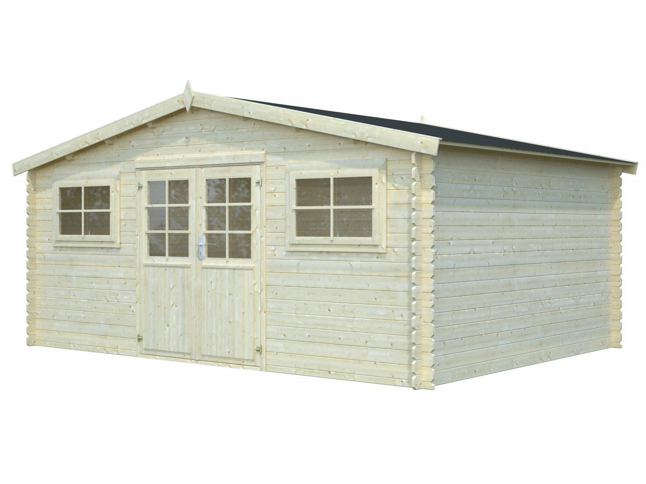 Thumbnail - Finn Art Blockhaus Gartenhaus Gartenhaus Aktion 25 Holzhaus Blockbohlenhaus, BxT: 504x380 cm, mit Fußboden