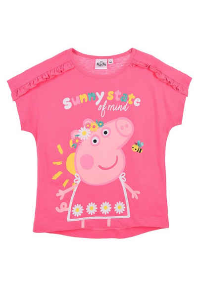 Peppa Pig T-Shirt Mädchen Kurzarm-Shirt Oberteil