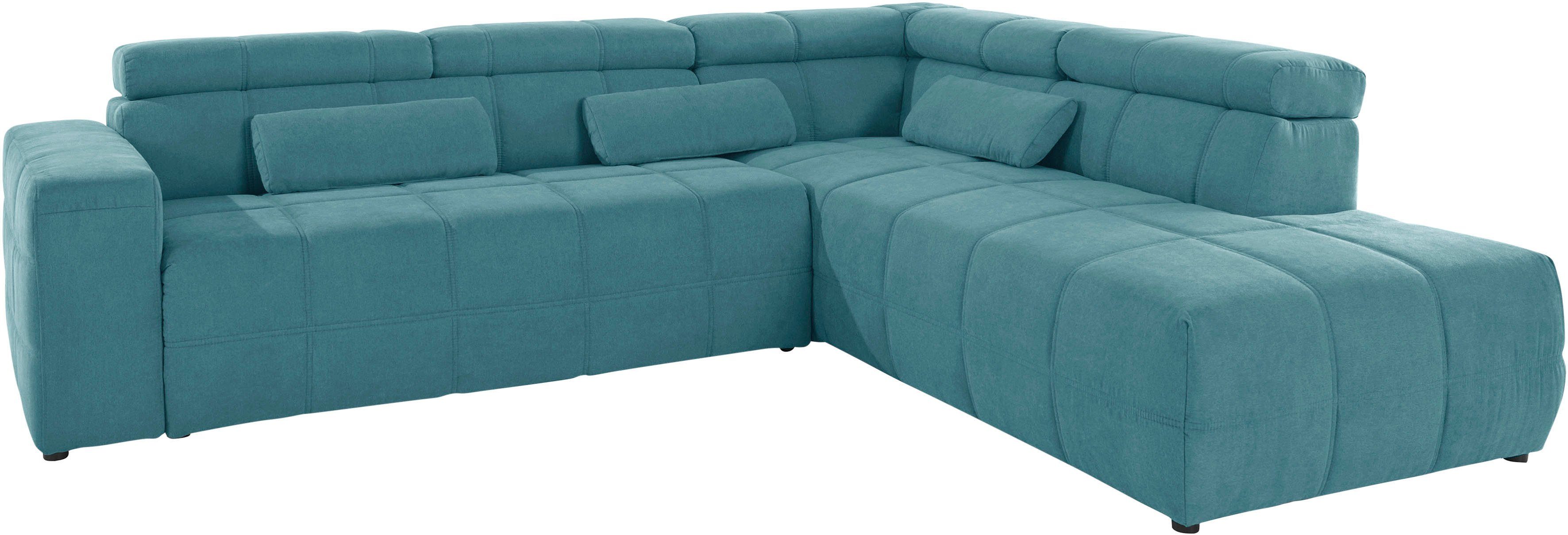 DOMO collection Ecksofa "Brandon B/T/H: 289/177/80 cm, whlw. mit Sitztiefen günstig online kaufen
