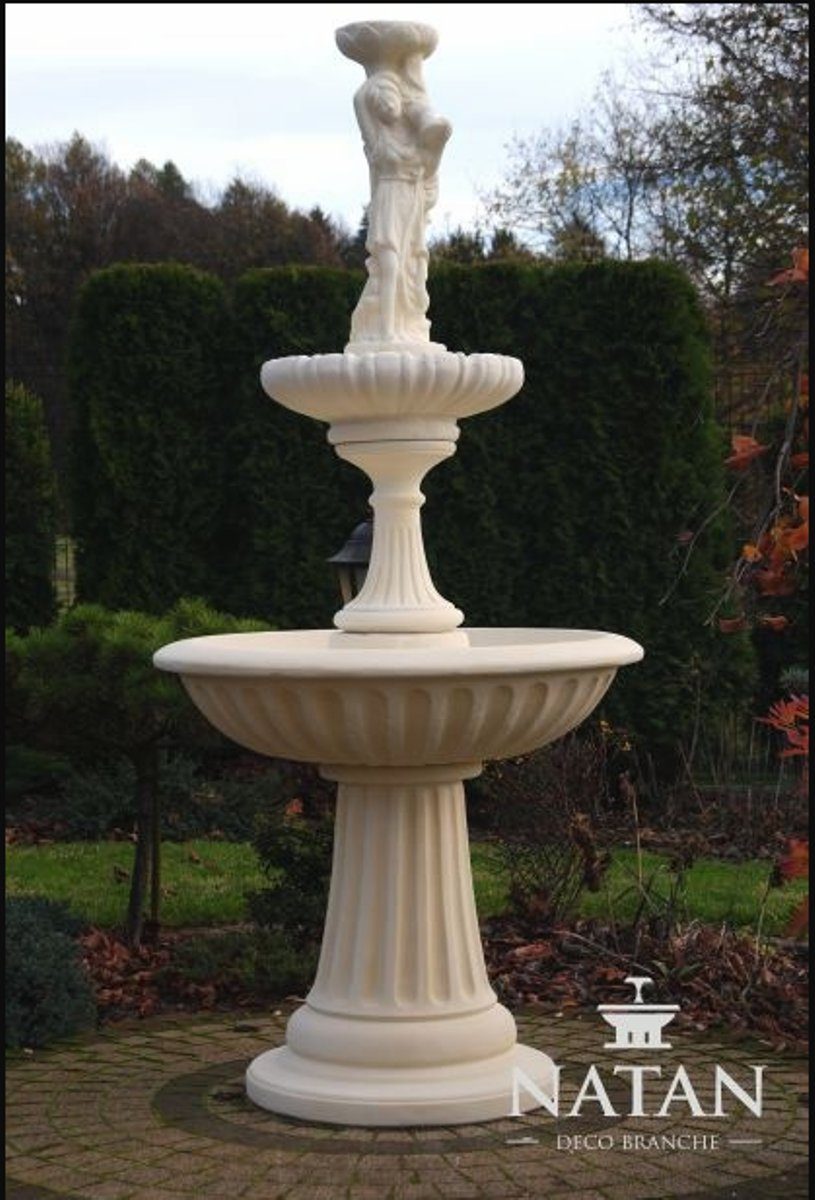 JVmoebel Skulptur »Zierbrunnen Springbrunnen 197cm Skulptur Brunnen