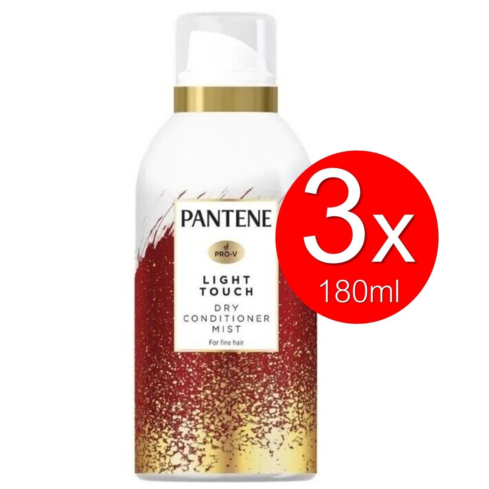 Pantene Haarpflege-Set Pantene Pro-V Light Touch Dry Conditioner Mist für feine Haare Pflege, Beauty Kosmetik Intensive Haarkosmetik Haar Pflege Feuchtigkeitsgel, 3-tlg., Haarpflege für gesundes Haar Haarspülung Feuchtigkeitsspendend