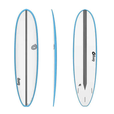 TORQ Wellenreiter »Surfboard TORQ Epoxy TET CS 7.4 VP Fun Carbon Blue«, Fishboard, (Board)