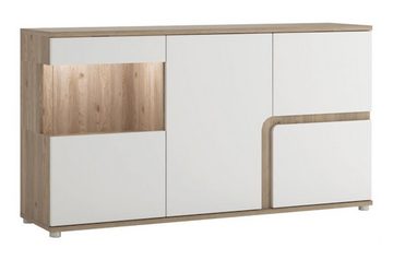 Feldmann-Wohnen Kommode MILANO (Sideboard), B/T/H: 164 cm / 42 cm / 89 cm