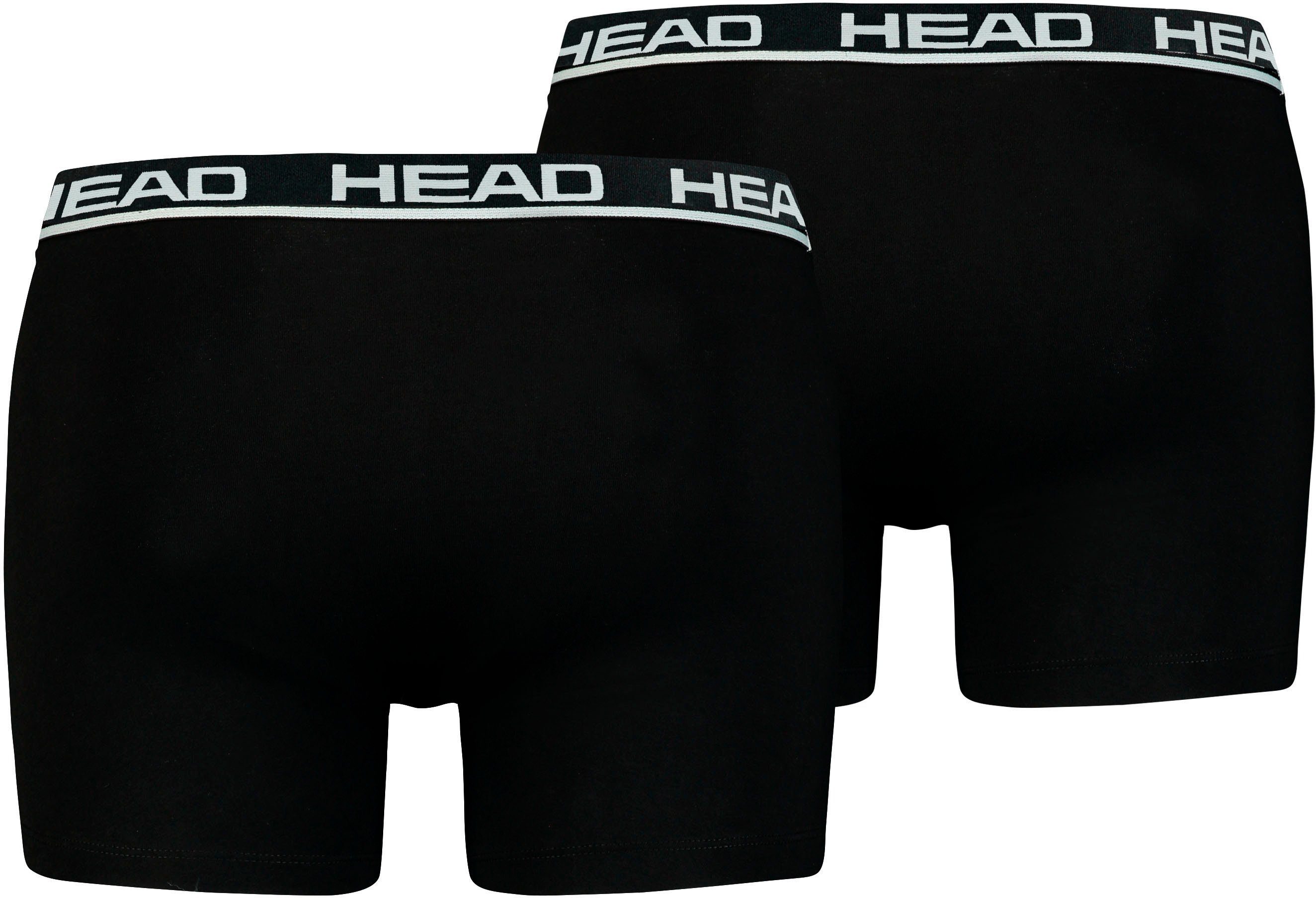 Trunks aus (2-St) superweicher Head black Boxershorts Baumwolle