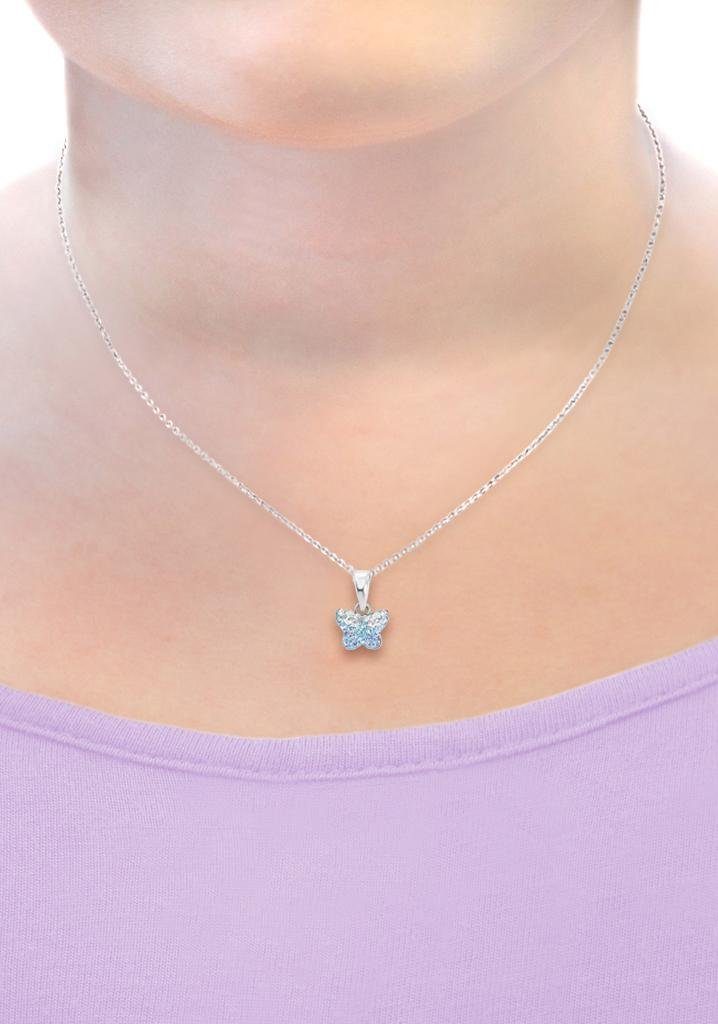 Amor Kette mit Anhänger Schmetterling, mit Preciosa Crystal
