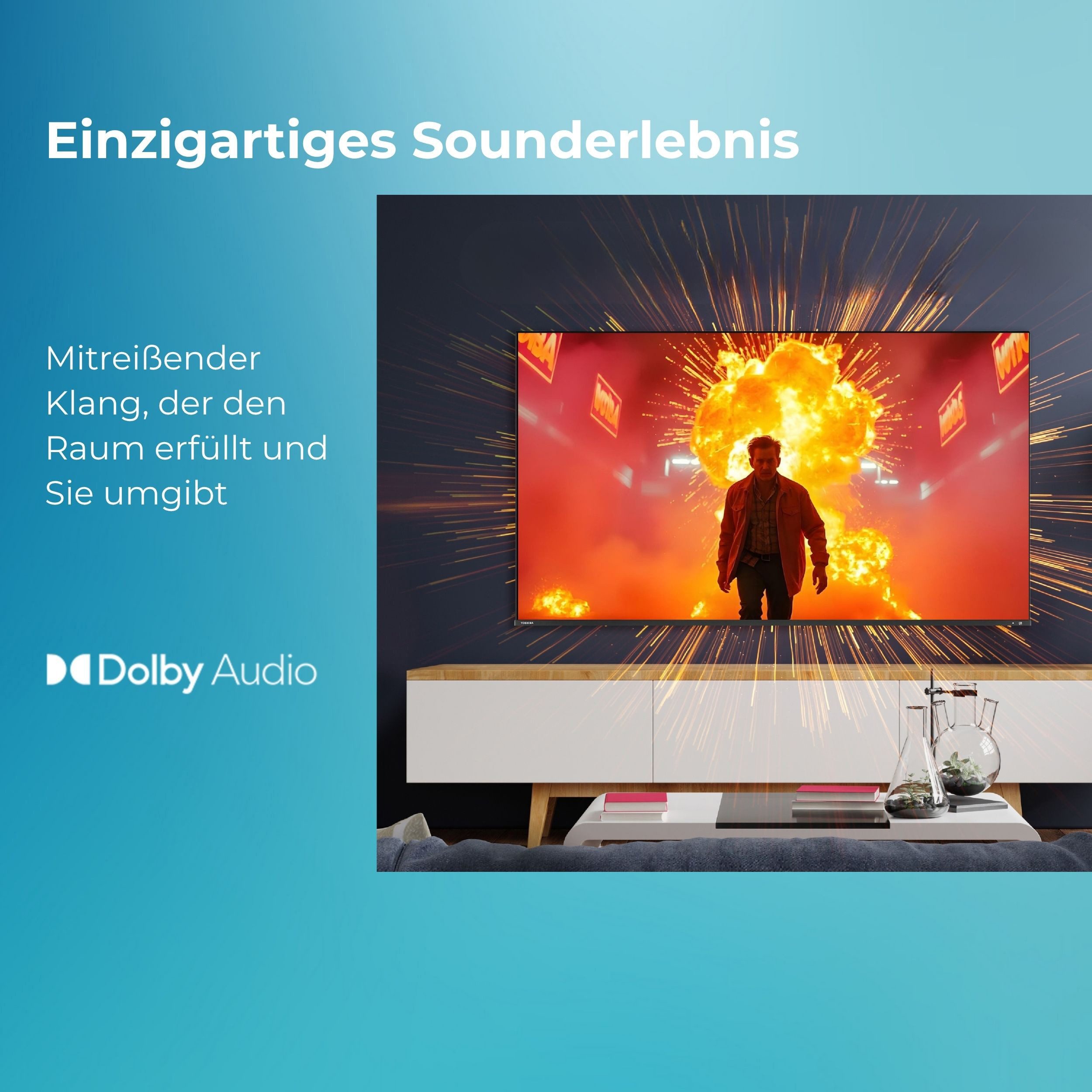 Toshiba 43UV3463DA LED-Fernseher (108 cm/43 Zoll, 4K Ultra HD, Smart-TV)