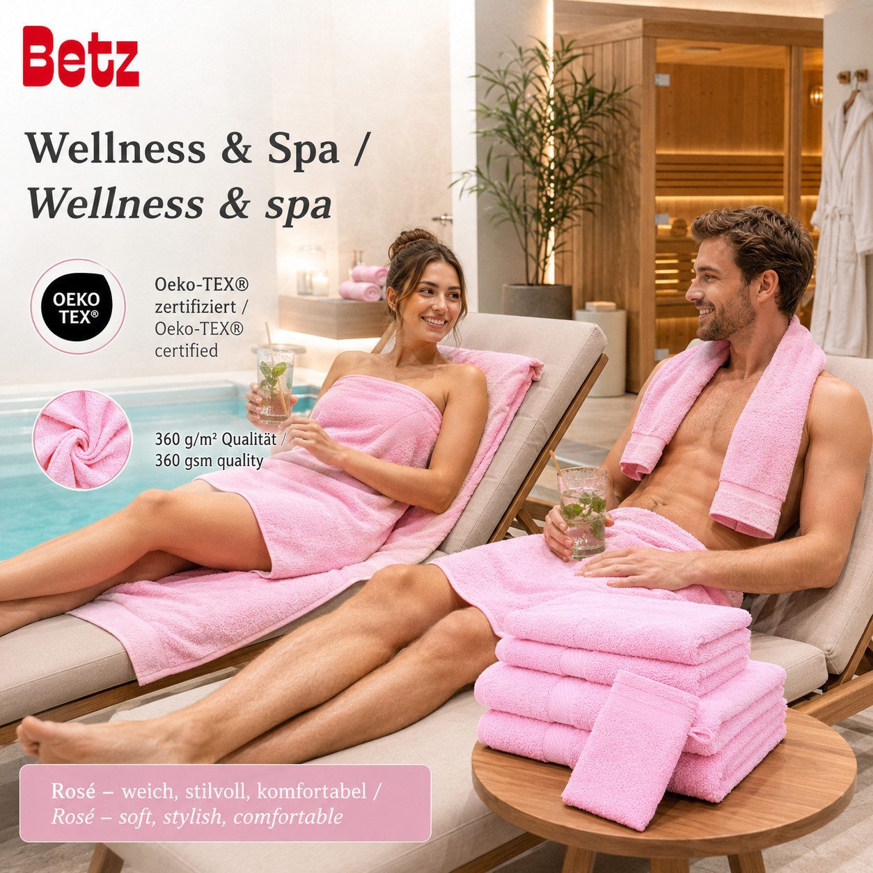 Betz Handtücher 12-TLG. Handtuch-Set Palermo, 100% Baumwolle (Set, 12-St) – Bild 3 von 5