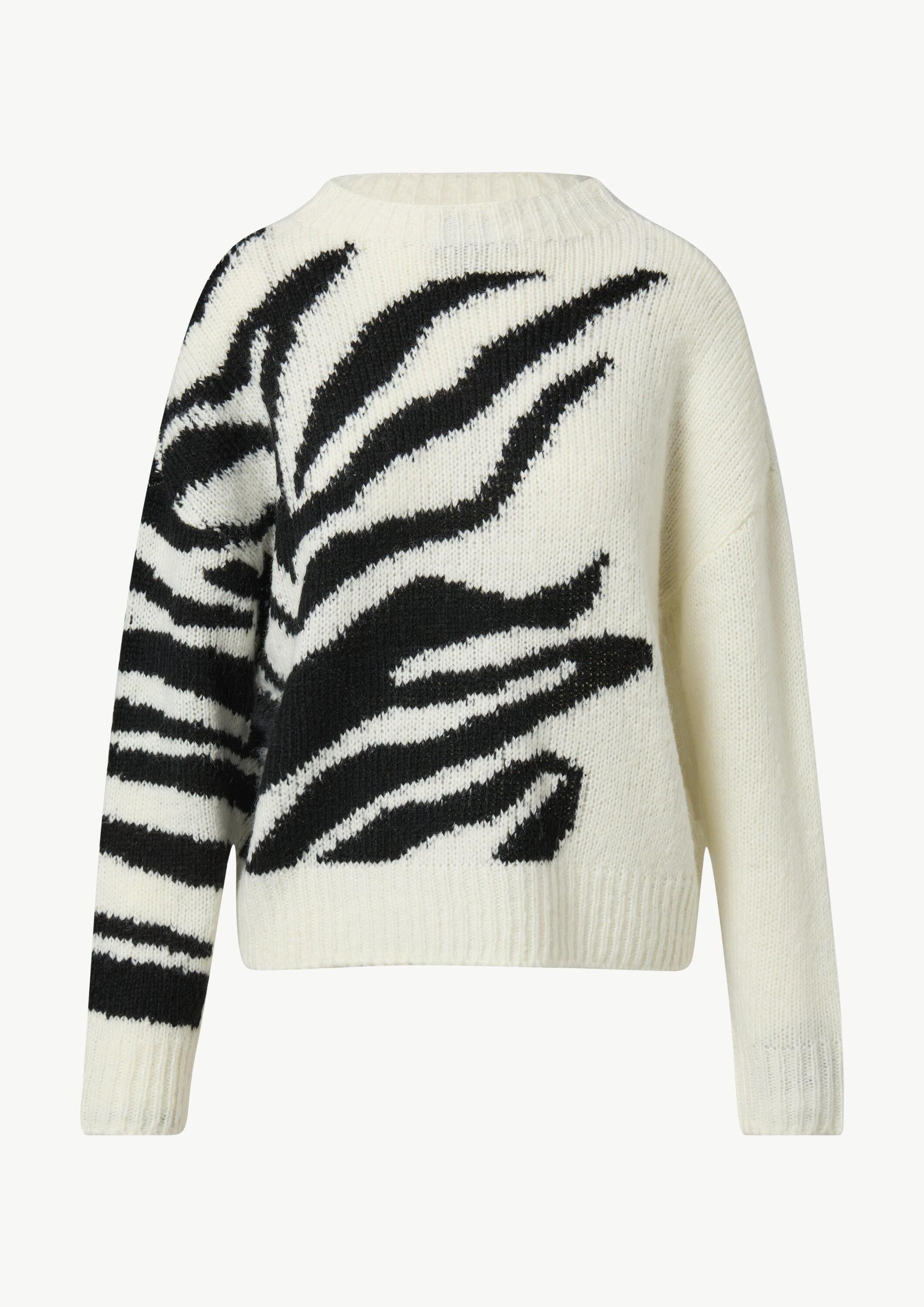 comma Longpullover Strickpullover Strickpullover mit Intarsien