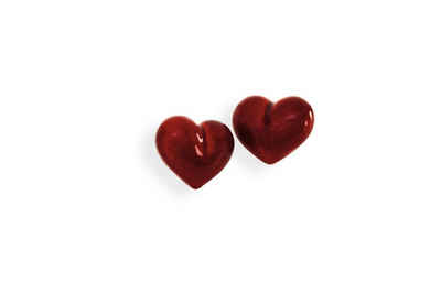 Heartbreaker Paar Ohrstecker heartbreaker by Drachenfels Ohrstecker Herz rot LD AT 24 RM Silber