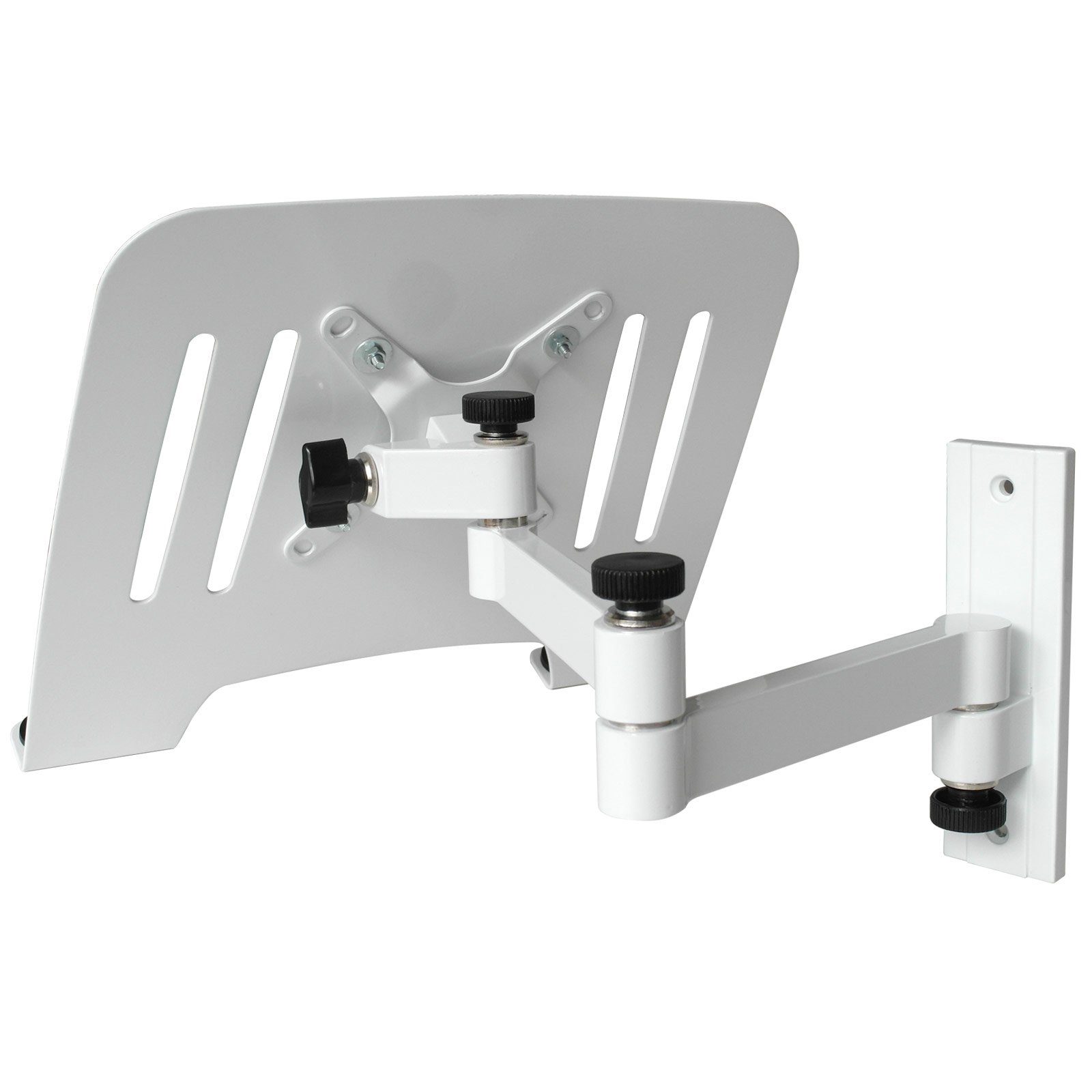Drall Instruments »L52W-IP3W« TV-Wandhalterung, (2-tlg., Wandhalterung aus  Aluminium, Laptop-Adapterplatte aus Stahl, neigbar, schwenkbar)