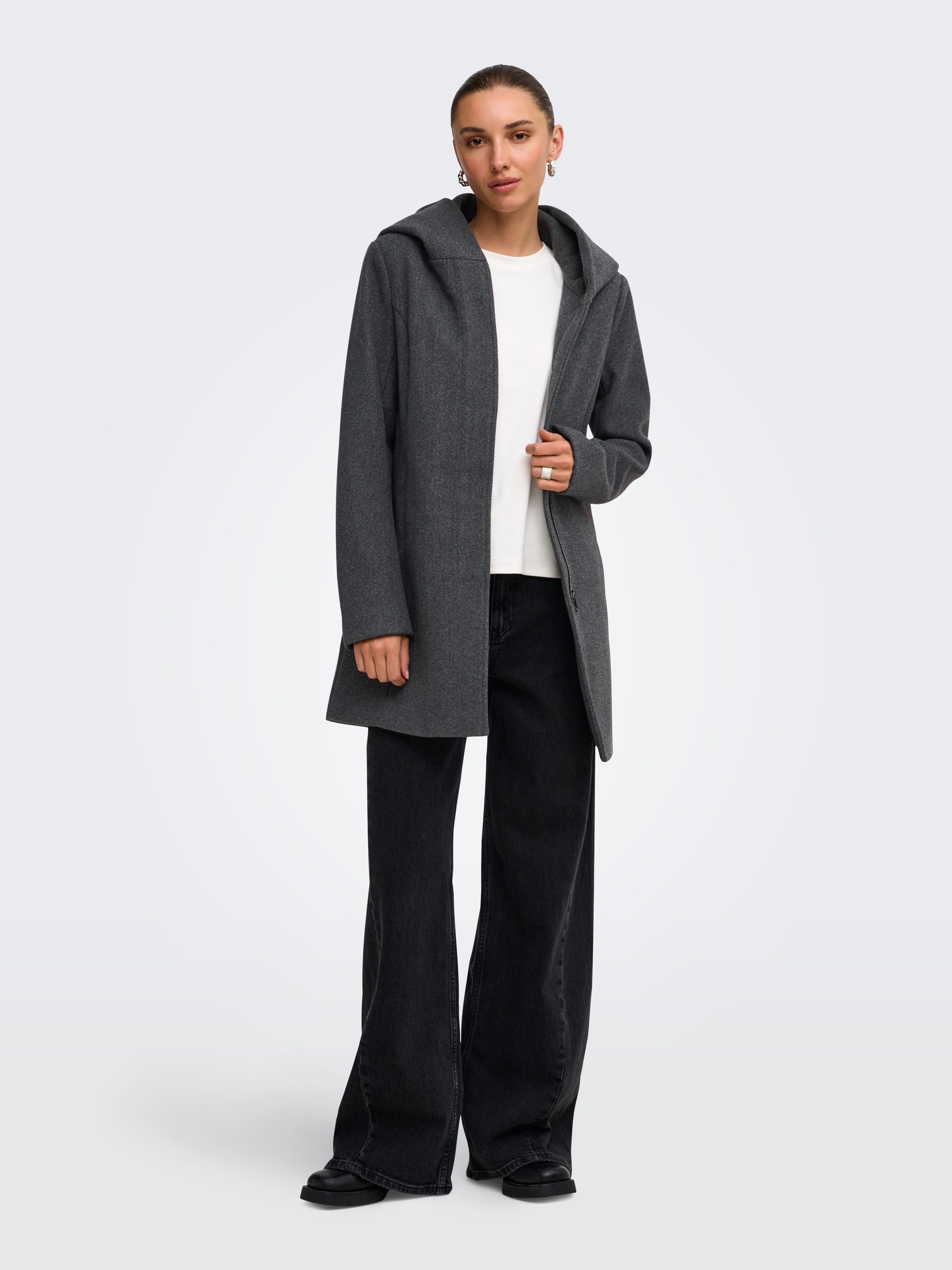 ONLY Langjacke ONLBLAKE HOOD COAT CC OTW Kunstfaser, Eingrifftaschen – Bild 4 von 5