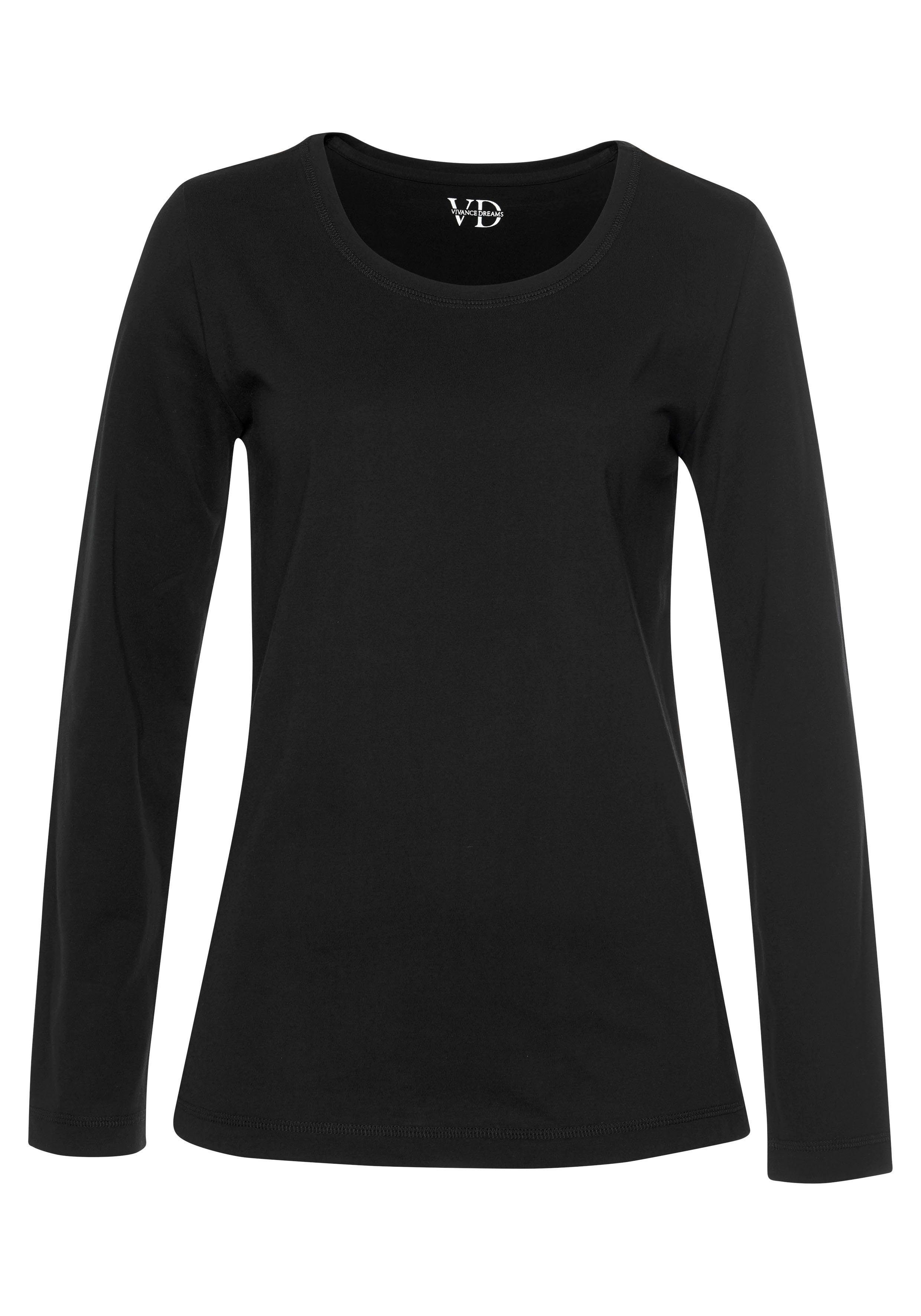 Vivance Dreams Pyjama (Set, 2 tlg) mit schwarz-weißem Ethno-Muster