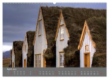 CALVENDO Wandkalender Island 2023 (Premium, hochwertiger DIN A2 Wandkalender 2023, Kunstdruck in Hochglanz)