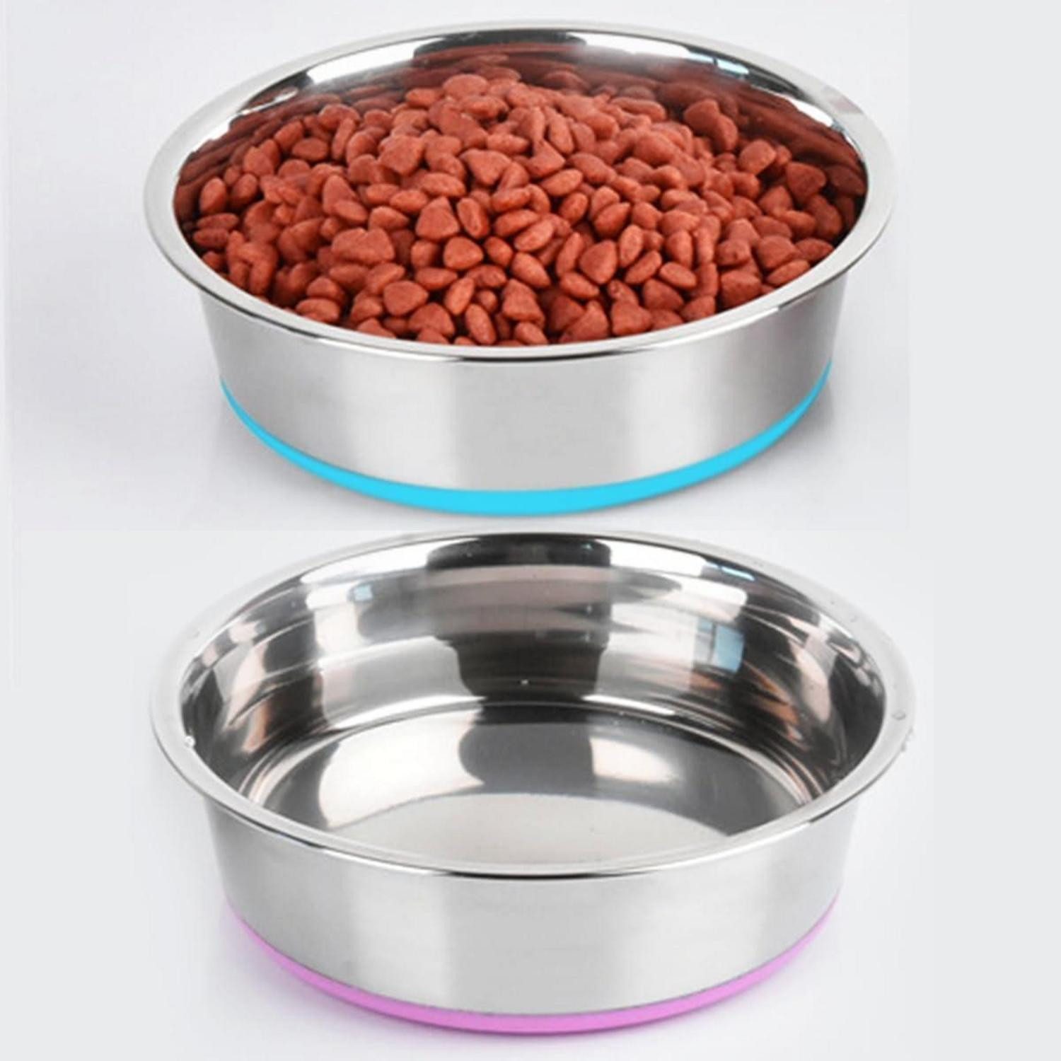 LuxusKollektion Napf Hundenapf Edelstahl 2er Set 14cm